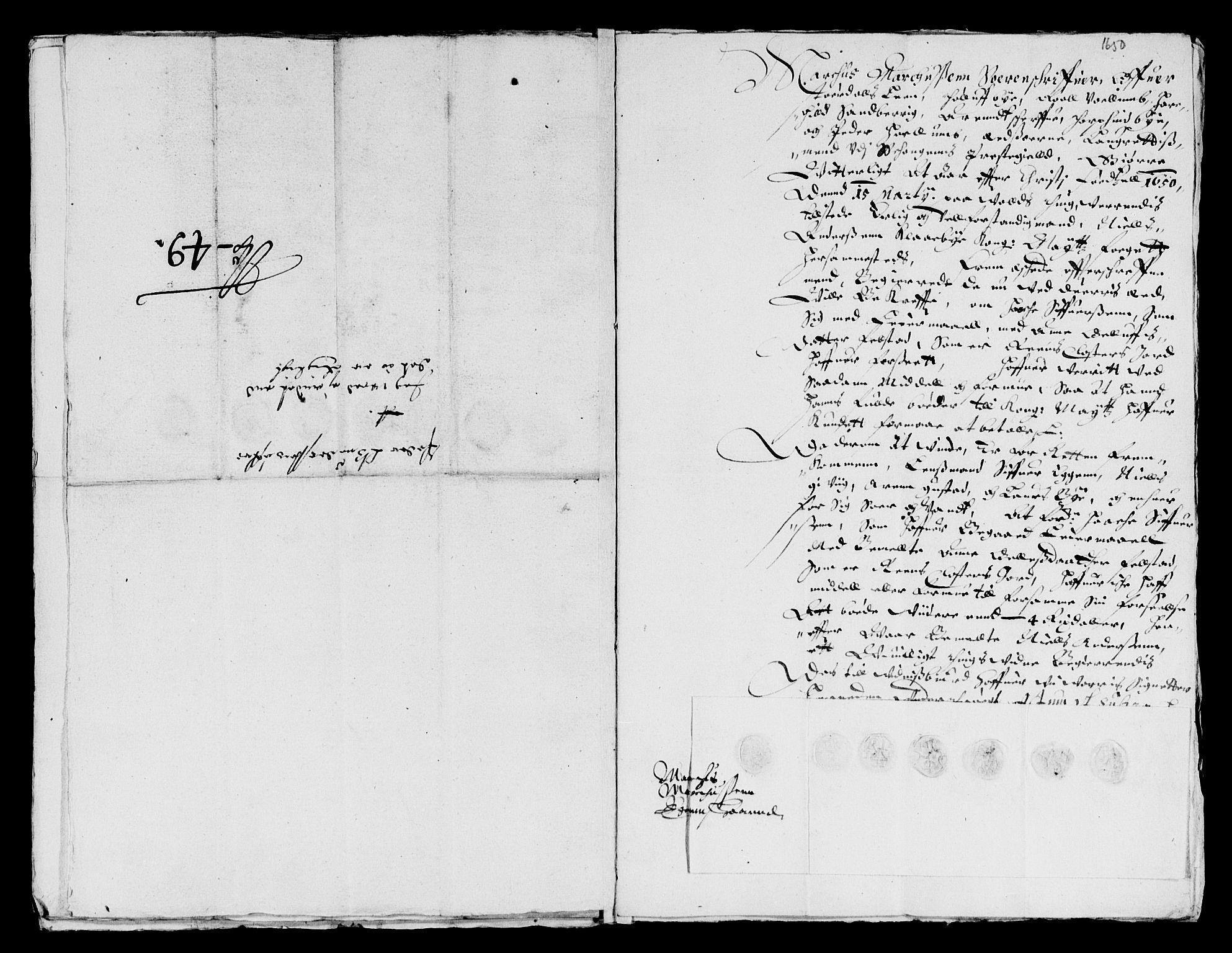 Rentekammeret inntil 1814, Reviderte regnskaper, Lensregnskaper, AV/RA-EA-5023/R/Rb/Rbw/L0095: Trondheim len, 1649-1650