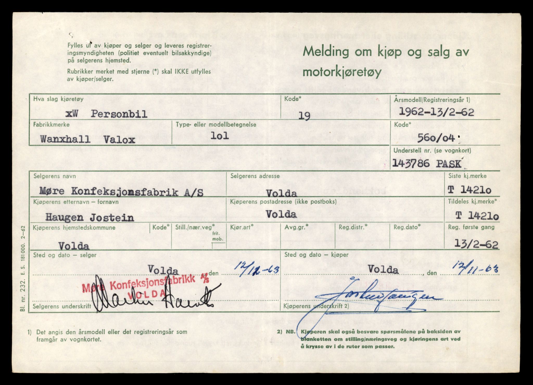 Møre og Romsdal vegkontor - Ålesund trafikkstasjon, AV/SAT-A-4099/F/Fe/L0044: Registreringskort for kjøretøy T 14205 - T 14319, 1927-1998, s. 165