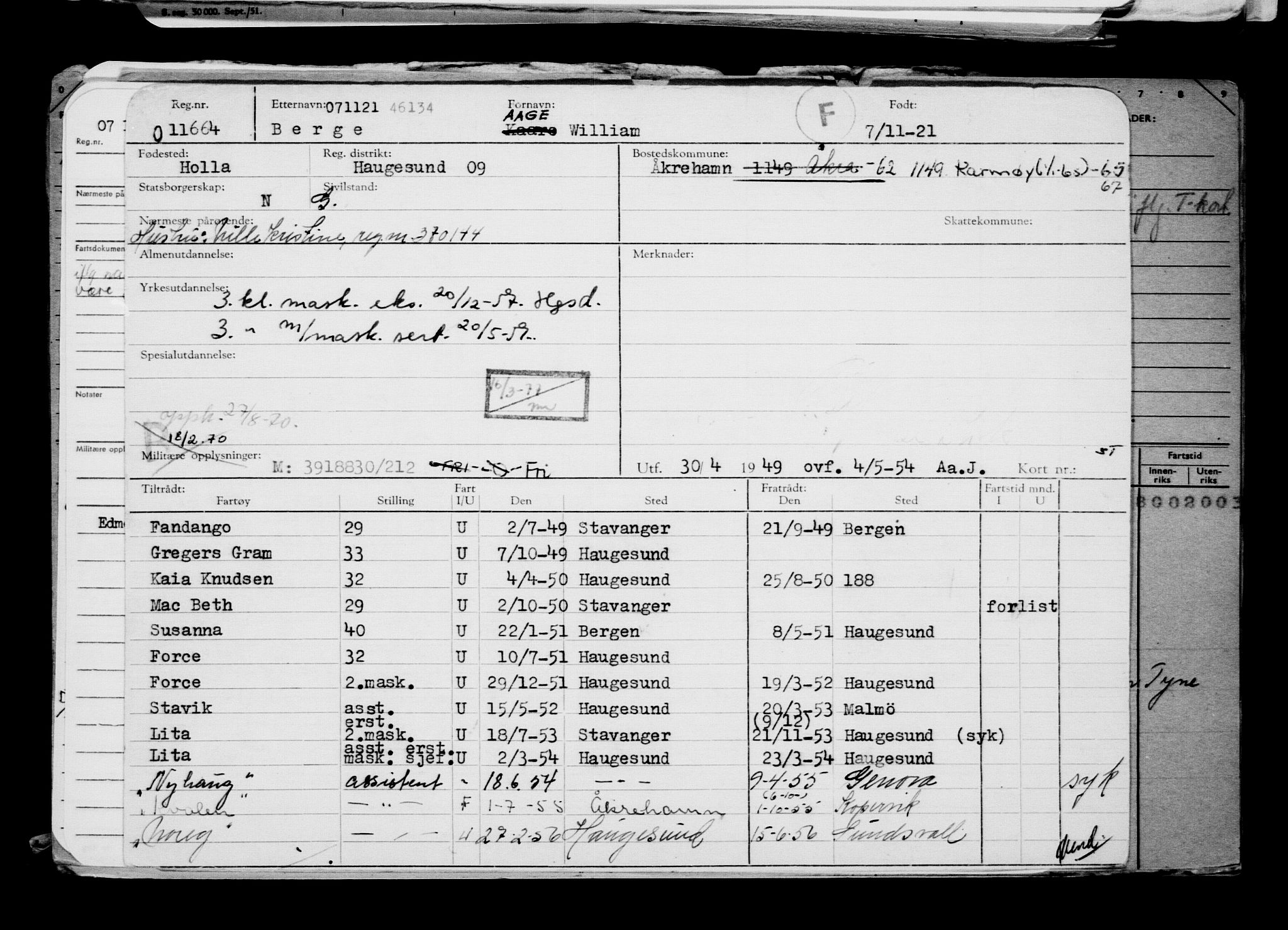 Direktoratet for sjømenn, AV/RA-S-3545/G/Gb/L0199: Hovedkort, 1921, s. 597