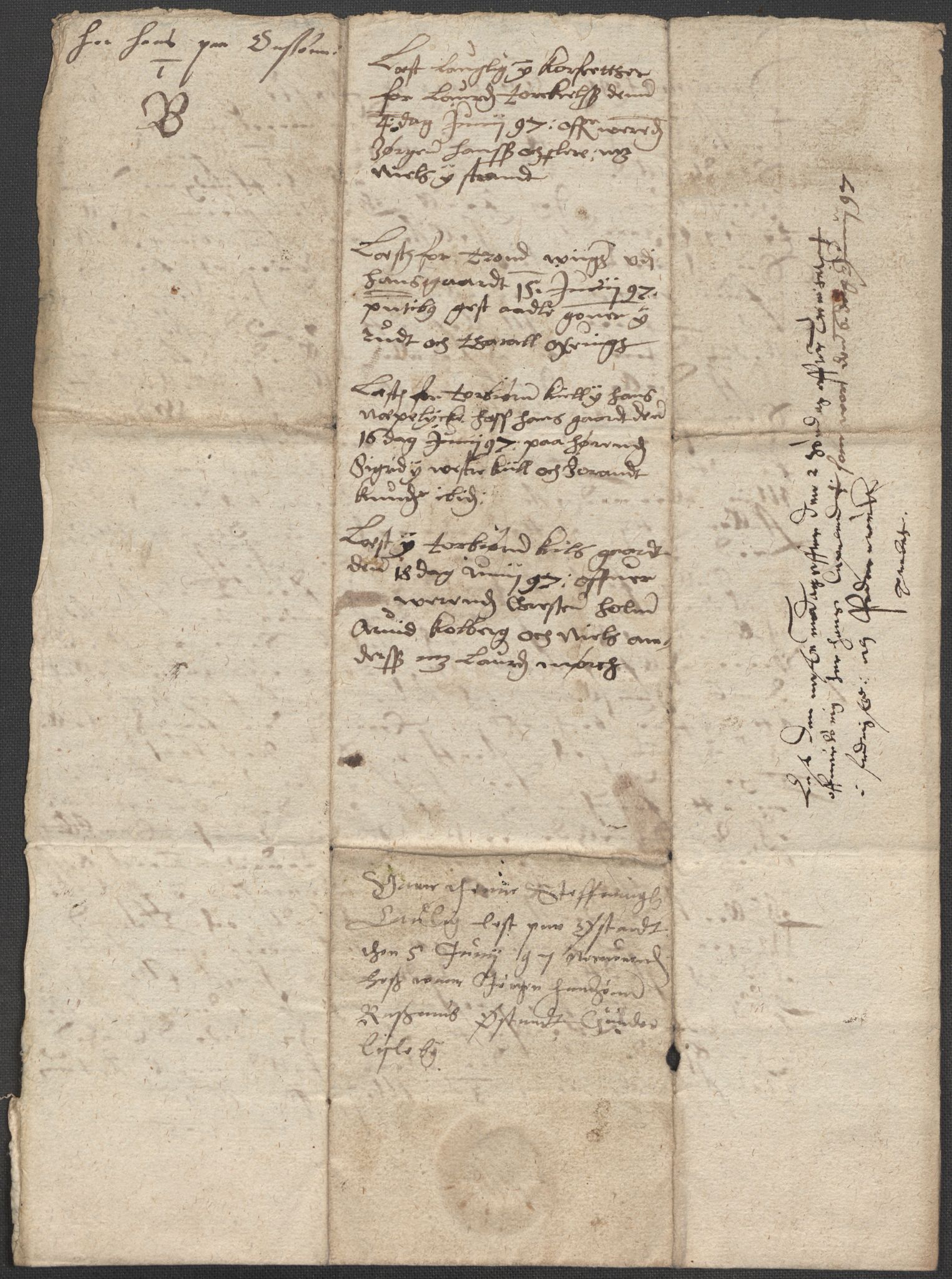Riksarkivets diplomsamling, AV/RA-EA-5965/F15/L0003: Prestearkiv - Østfold, 1594-1700, s. 121