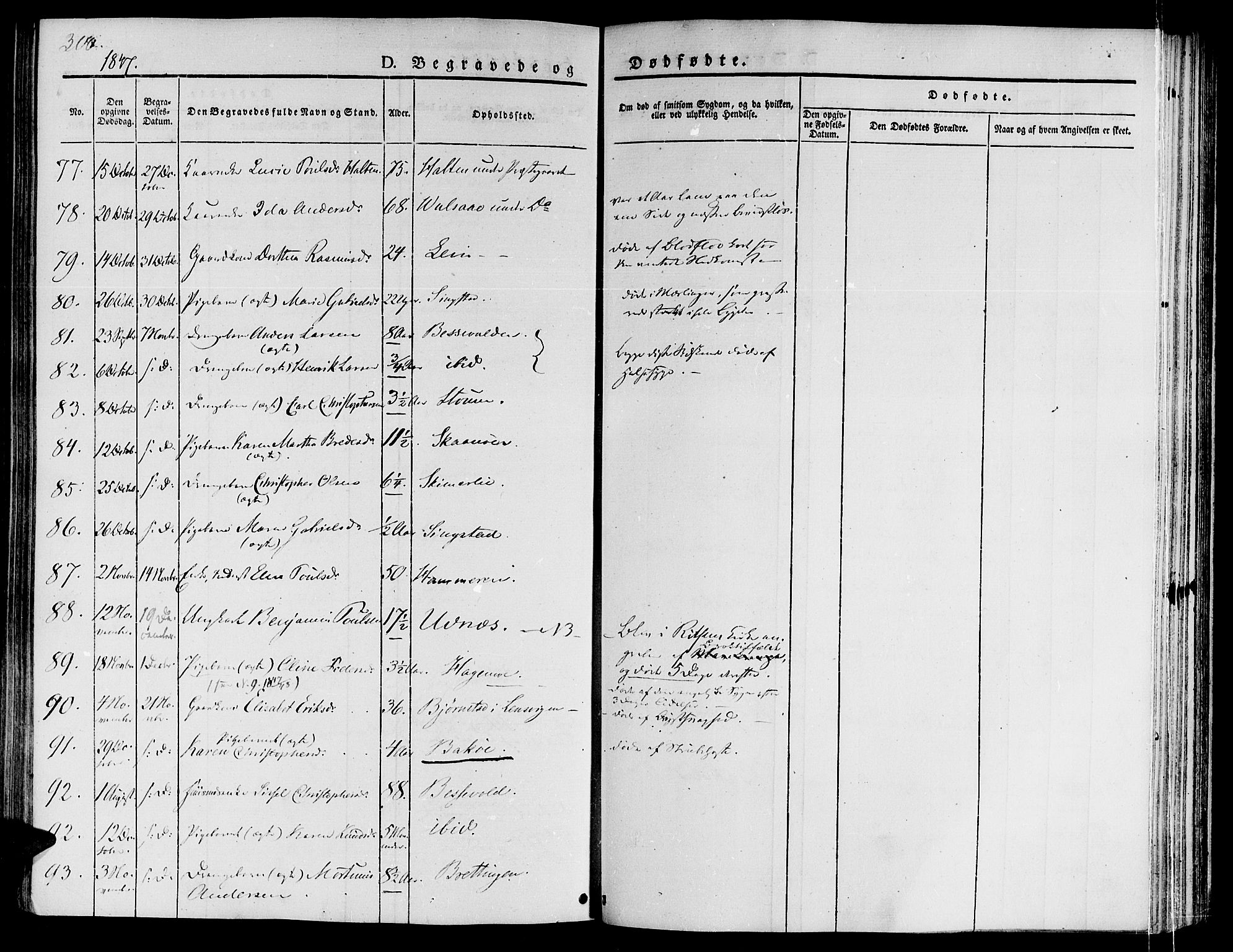 Ministerialprotokoller, klokkerbøker og fødselsregistre - Sør-Trøndelag, SAT/A-1456/646/L0610: Ministerialbok nr. 646A08, 1837-1847, s. 300