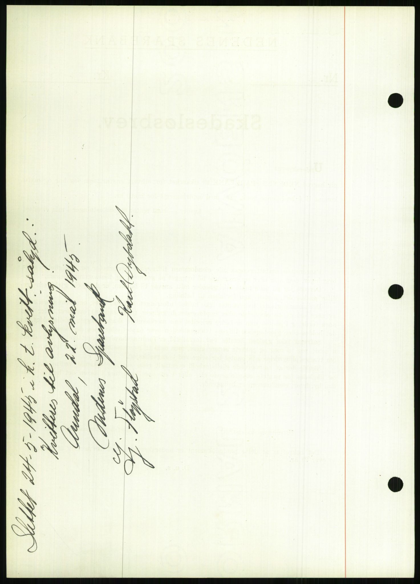 Nedenes sorenskriveri, SAK/1221-0006/G/Gb/Gbb/L0001: Pantebok nr. I, 1939-1942, Dagboknr: 66/1941