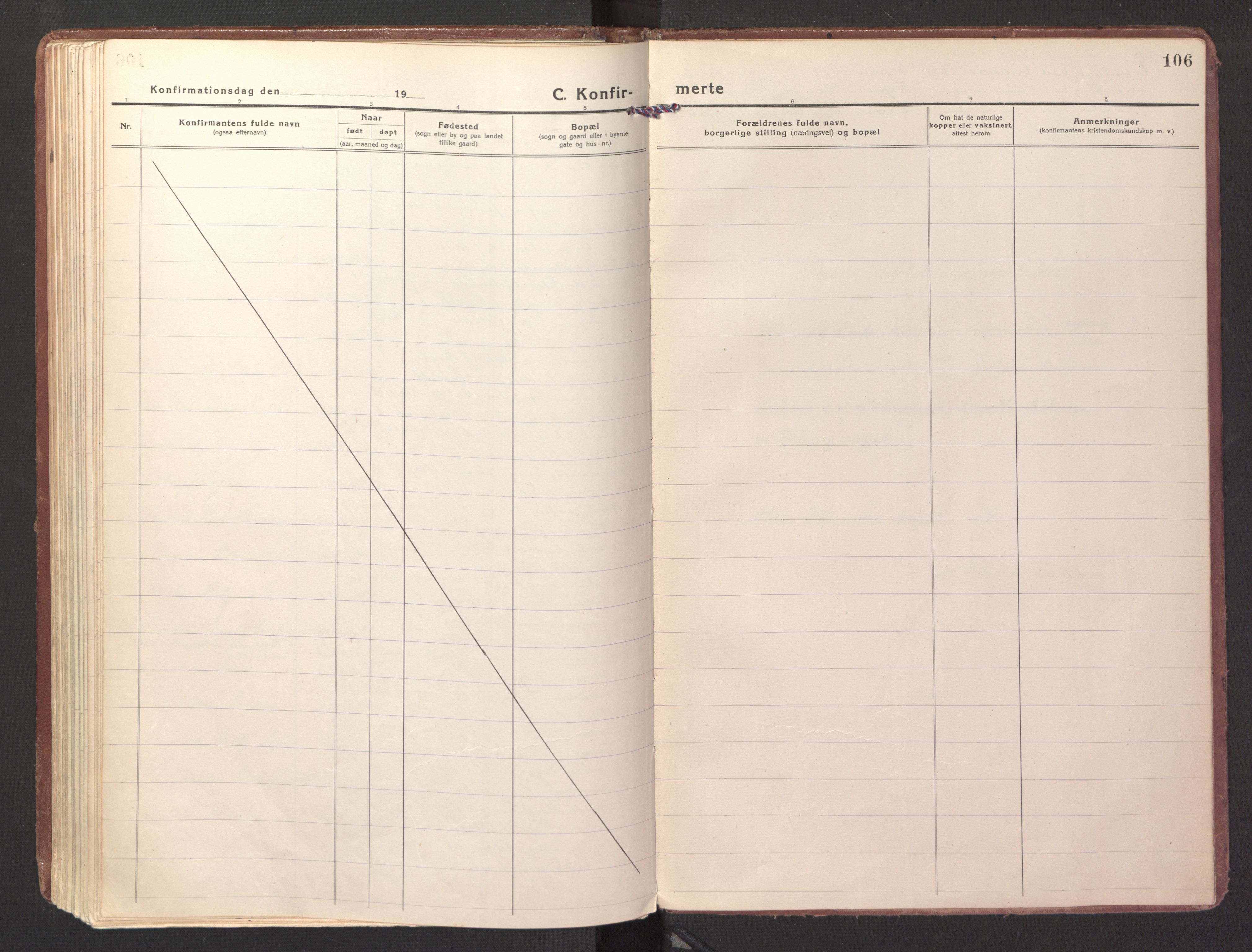 Ministerialprotokoller, klokkerbøker og fødselsregistre - Nordland, AV/SAT-A-1459/871/L1004: Ministerialbok nr. 871A20, 1921-1932, s. 106