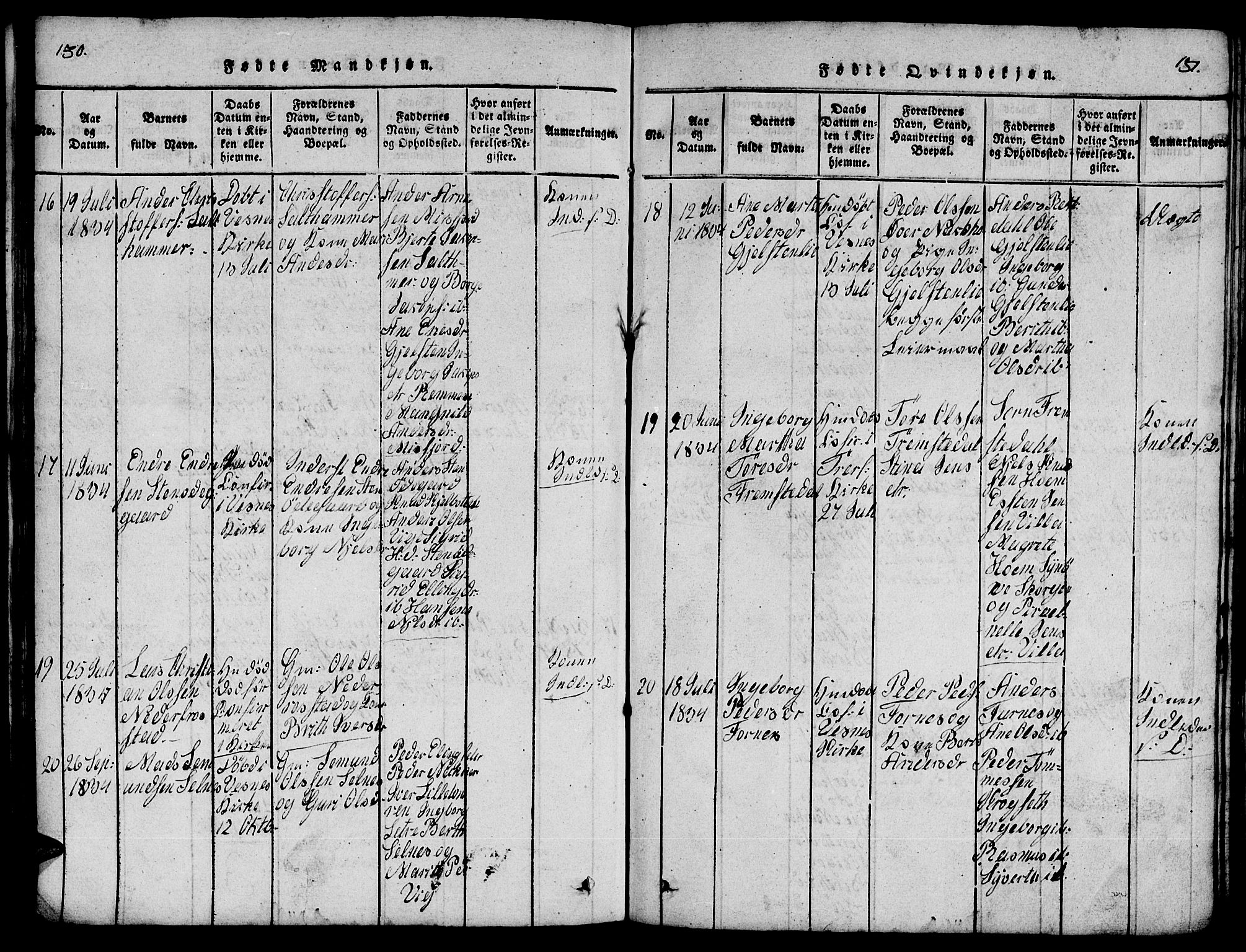 Ministerialprotokoller, klokkerbøker og fødselsregistre - Møre og Romsdal, AV/SAT-A-1454/539/L0535: Klokkerbok nr. 539C01, 1818-1842, s. 130-131