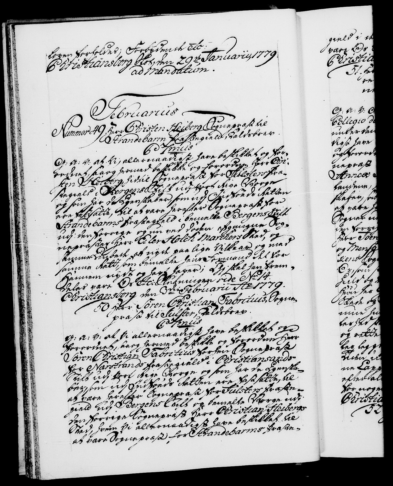 Danske Kanselli 1572-1799, RA/EA-3023/F/Fc/Fca/Fcaa/L0048: Norske registre, 1779-1781, s. 17b