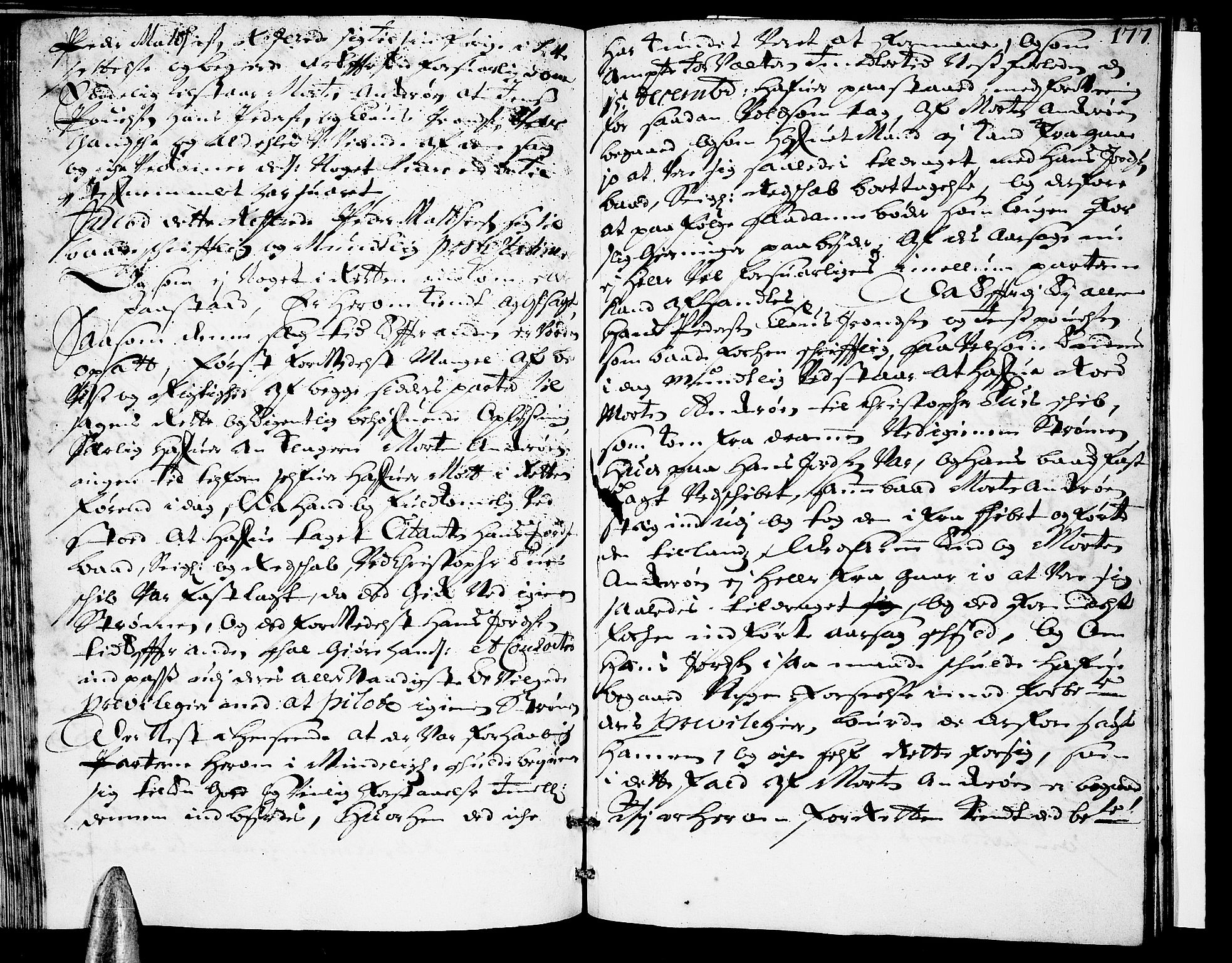 Nordre Jarlsberg sorenskriveri, AV/SAKO-A-80/F/Fa/Faa/L0010: Tingbok, 1699-1701, s. 177