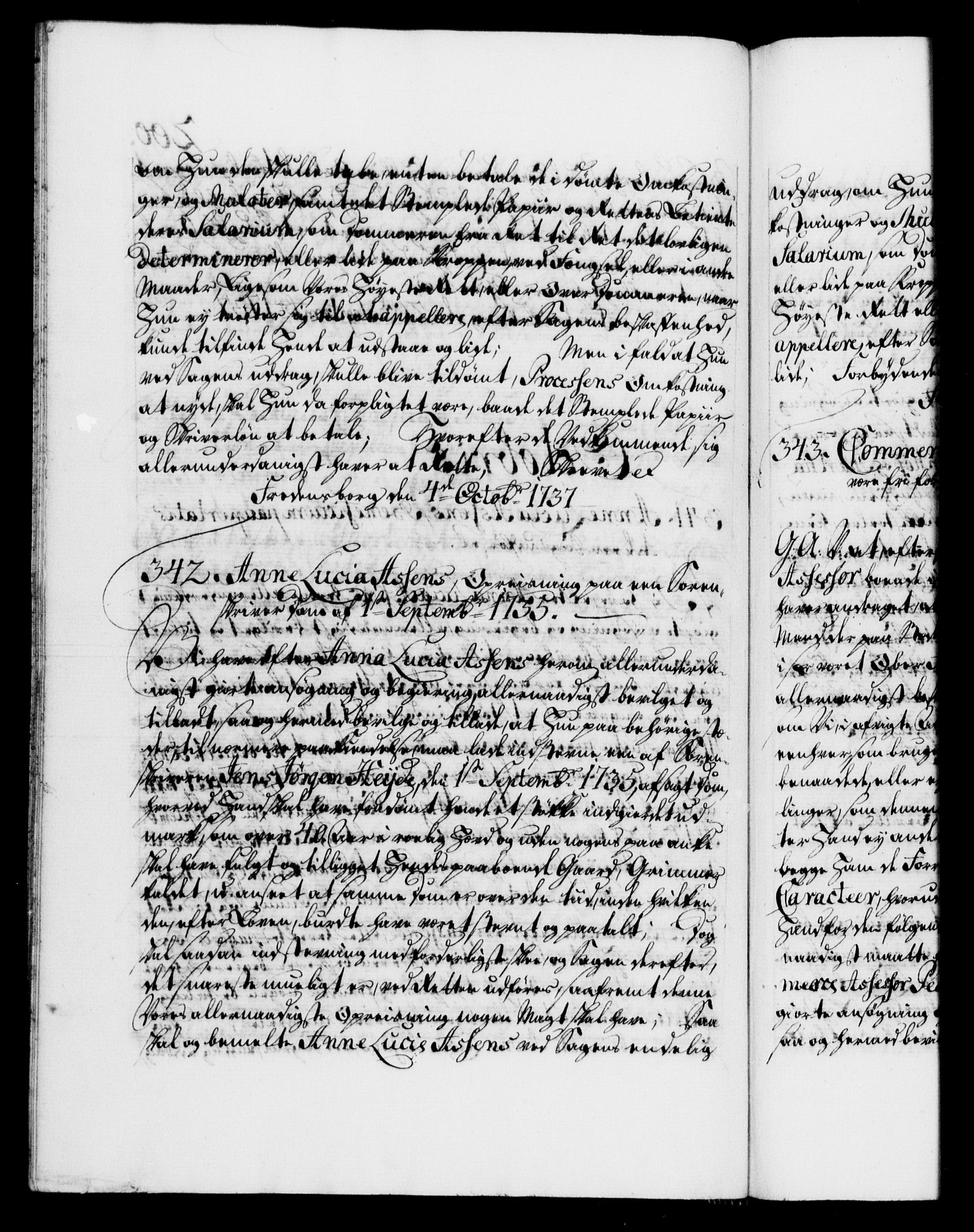 Danske Kanselli 1572-1799, RA/EA-3023/F/Fc/Fca/Fcaa/L0030: Norske registre, 1737-1738, s. 200b