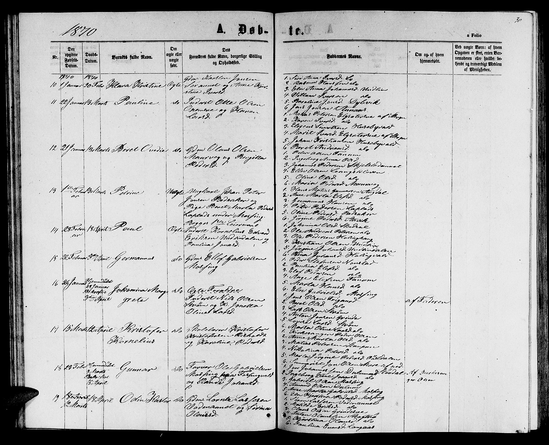 Ministerialprotokoller, klokkerbøker og fødselsregistre - Nord-Trøndelag, SAT/A-1458/714/L0133: Klokkerbok nr. 714C02, 1865-1877, s. 30