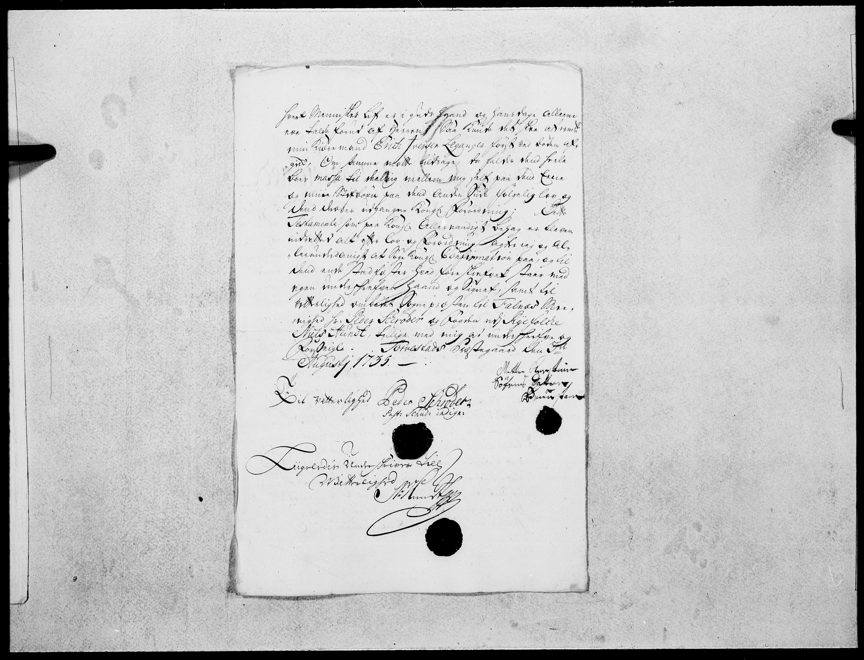 Danske Kanselli 1572-1799, AV/RA-EA-3023/F/Fc/Fcc/Fcca/L0122: Norske innlegg 1572-1799, 1736, s. 85