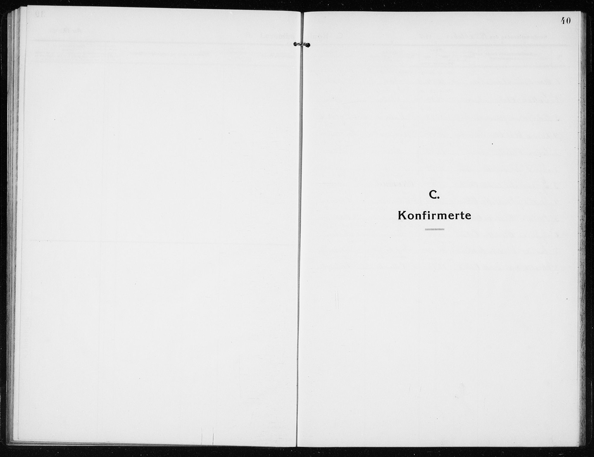 Vik sokneprestembete, SAB/A-81501: Klokkerbok nr. B 4, 1913-1938, s. 40