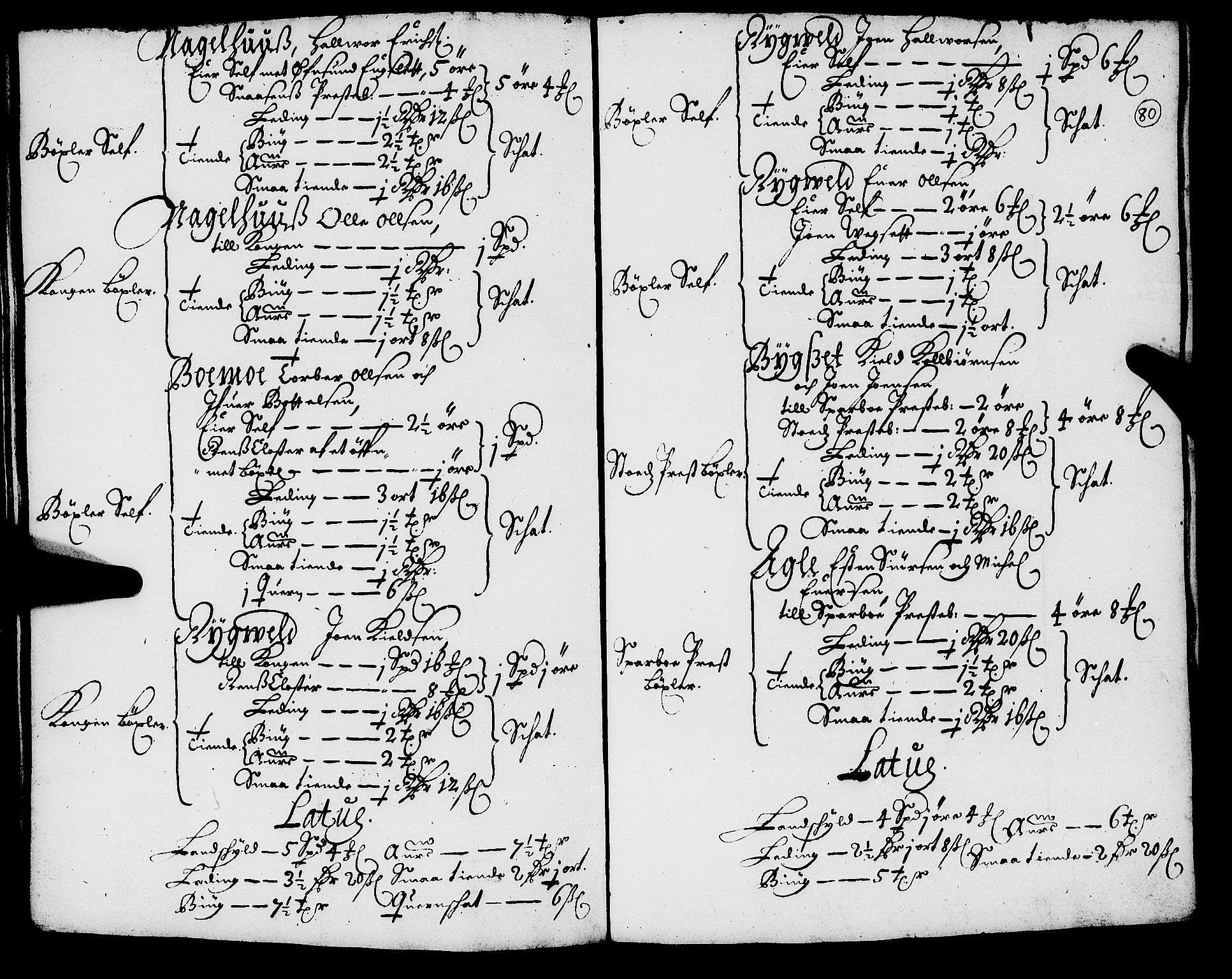 Rentekammeret inntil 1814, Realistisk ordnet avdeling, AV/RA-EA-4070/N/Nb/Nba/L0055: Inderøy len, 1668, s. 79b-80a