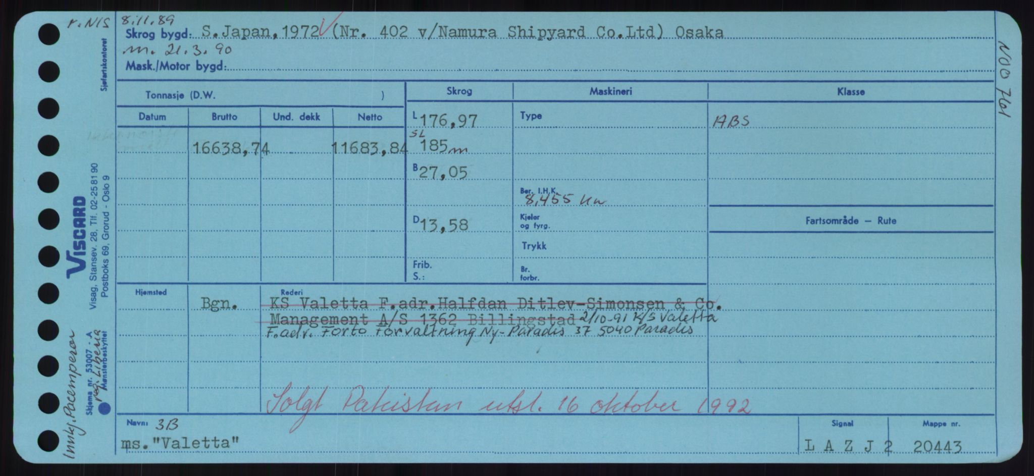 Sjøfartsdirektoratet med forløpere, Skipsmålingen, RA/S-1627/H/Hd/L0040: Fartøy, U-Ve, s. 223