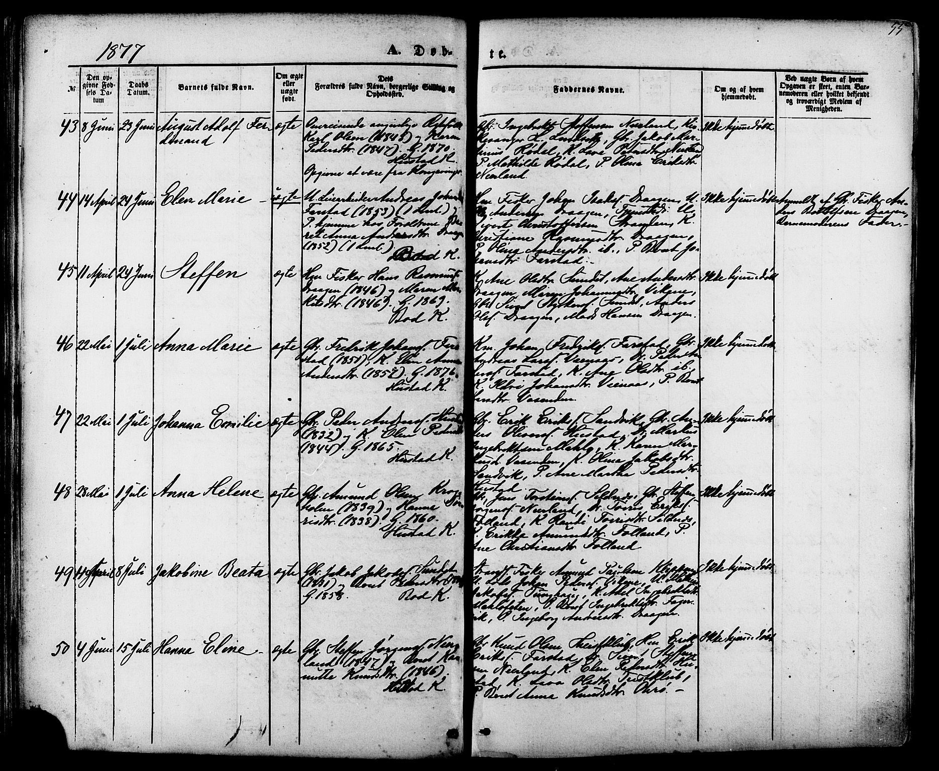 Ministerialprotokoller, klokkerbøker og fødselsregistre - Møre og Romsdal, AV/SAT-A-1454/566/L0768: Ministerialbok nr. 566A07, 1869-1881, s. 55