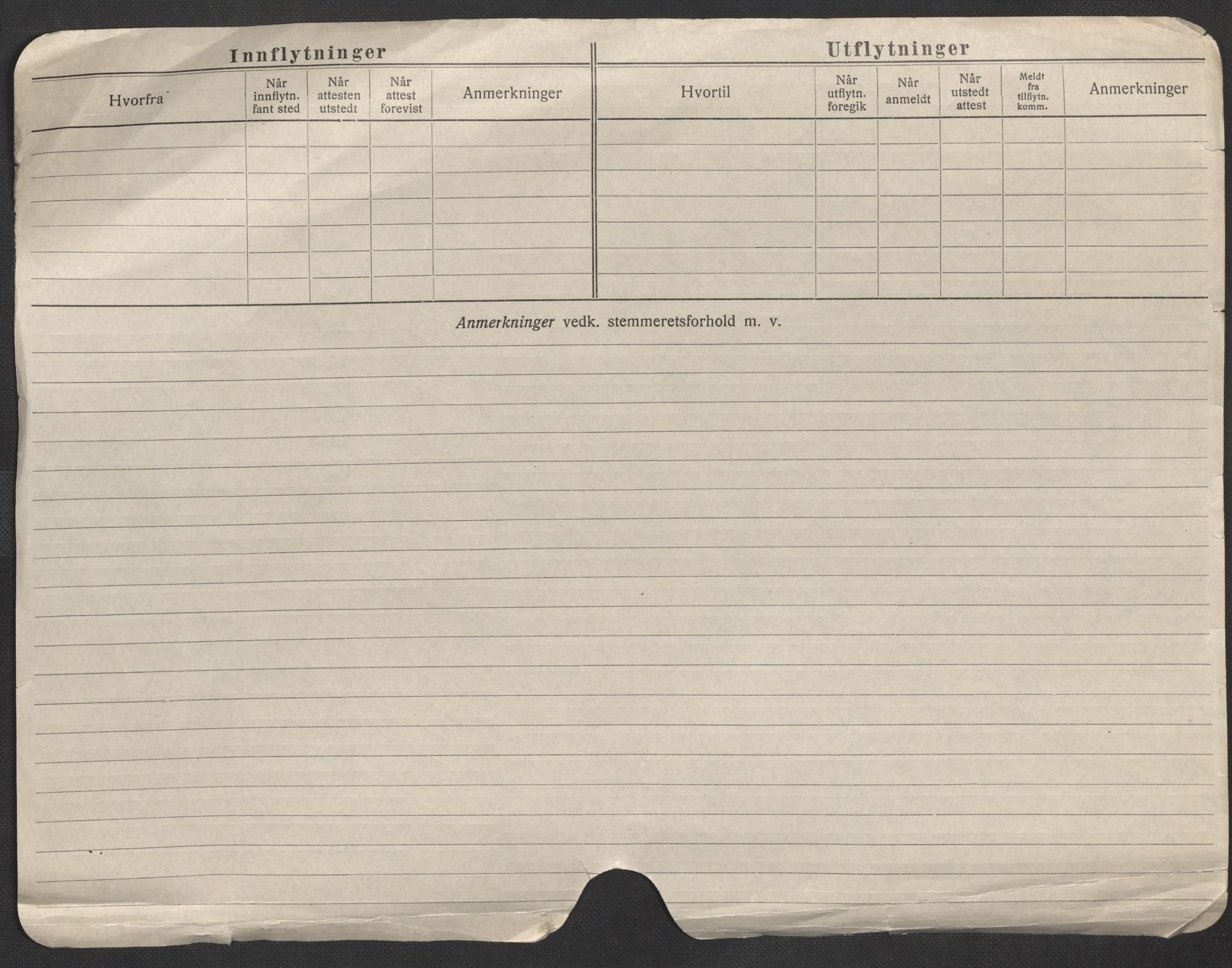 Oslo folkeregister, Registerkort, SAO/A-11715/F/Fa/Fac/L0010: Menn, 1906-1914, s. 1b