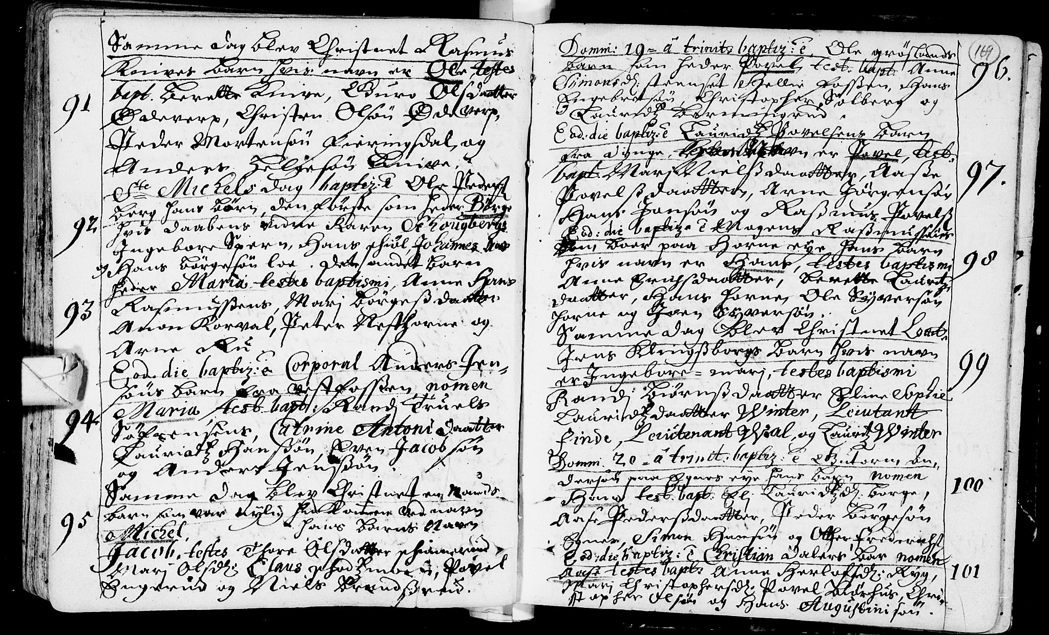 Eiker kirkebøker, AV/SAKO-A-4/F/Fa/L0002: Ministerialbok nr. I 2, 1705-1724, s. 169
