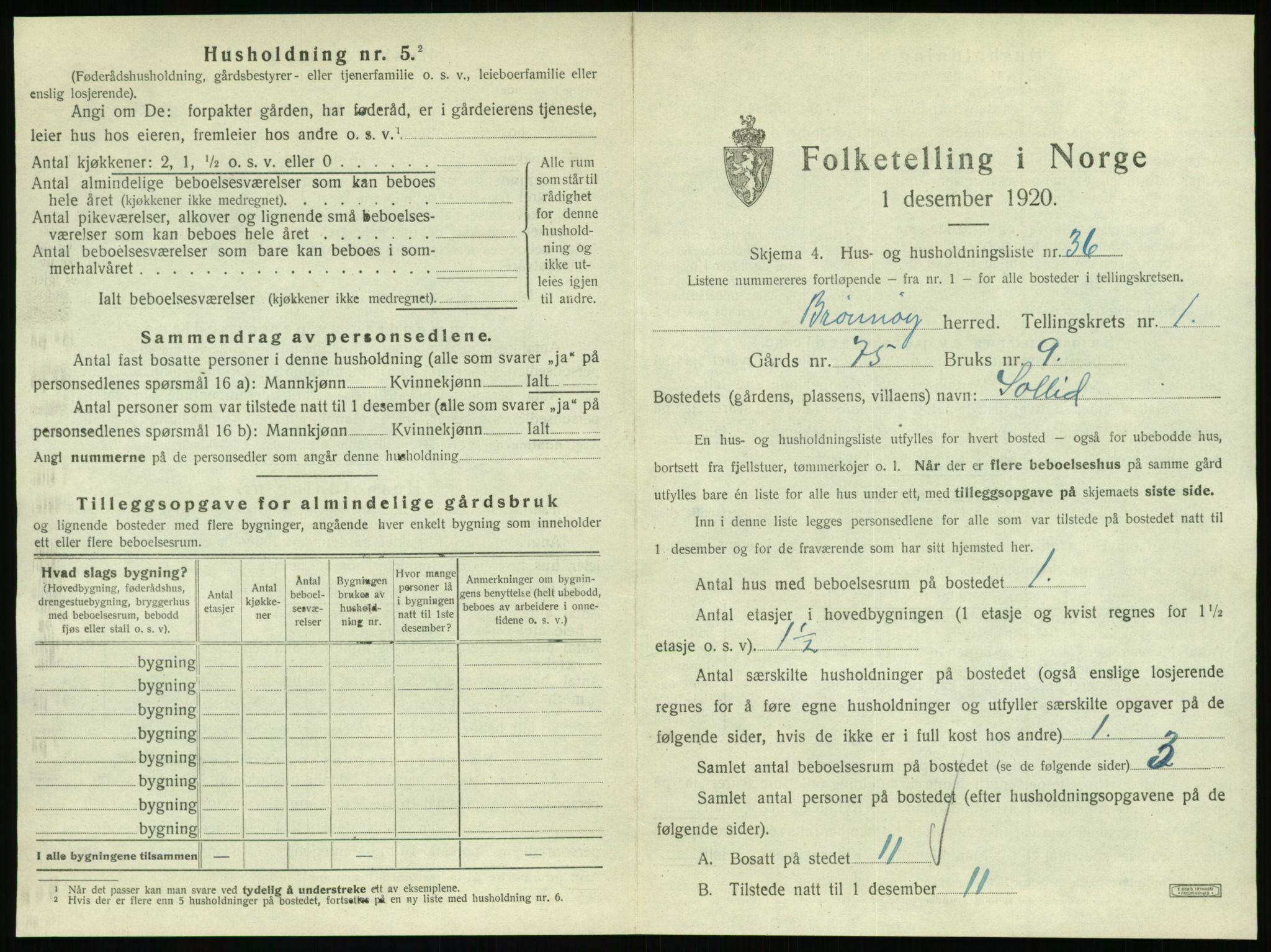 SAT, Folketelling 1920 for 1814 Brønnøy herred, 1920, s. 120