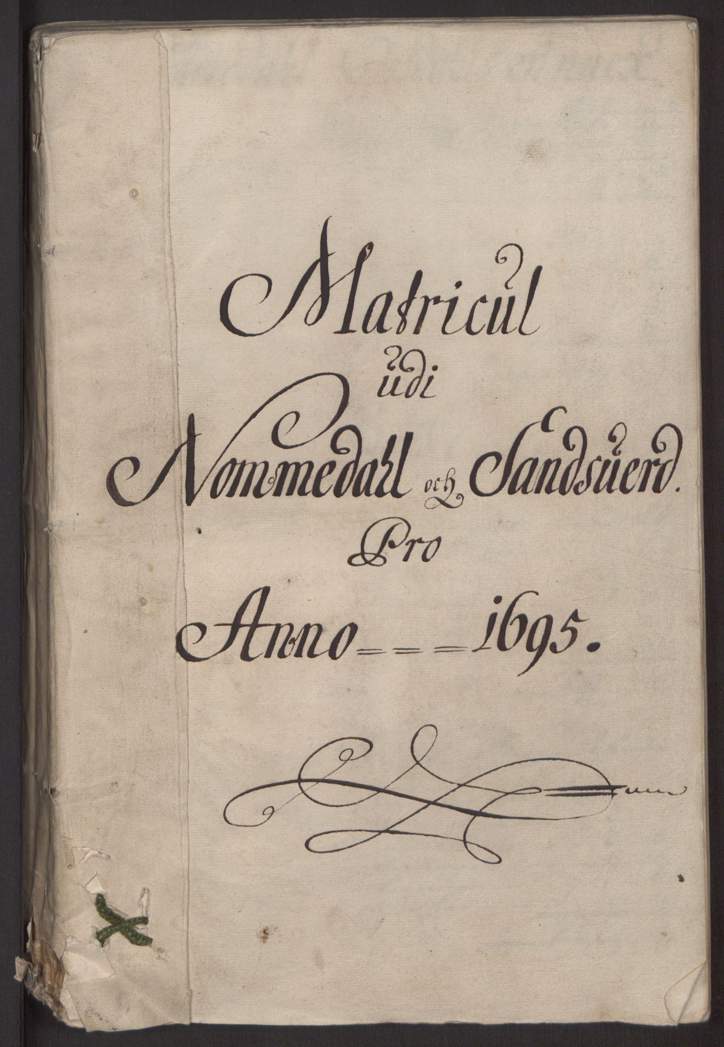 Rentekammeret inntil 1814, Reviderte regnskaper, Fogderegnskap, AV/RA-EA-4092/R24/L1575: Fogderegnskap Numedal og Sandsvær, 1692-1695, s. 279