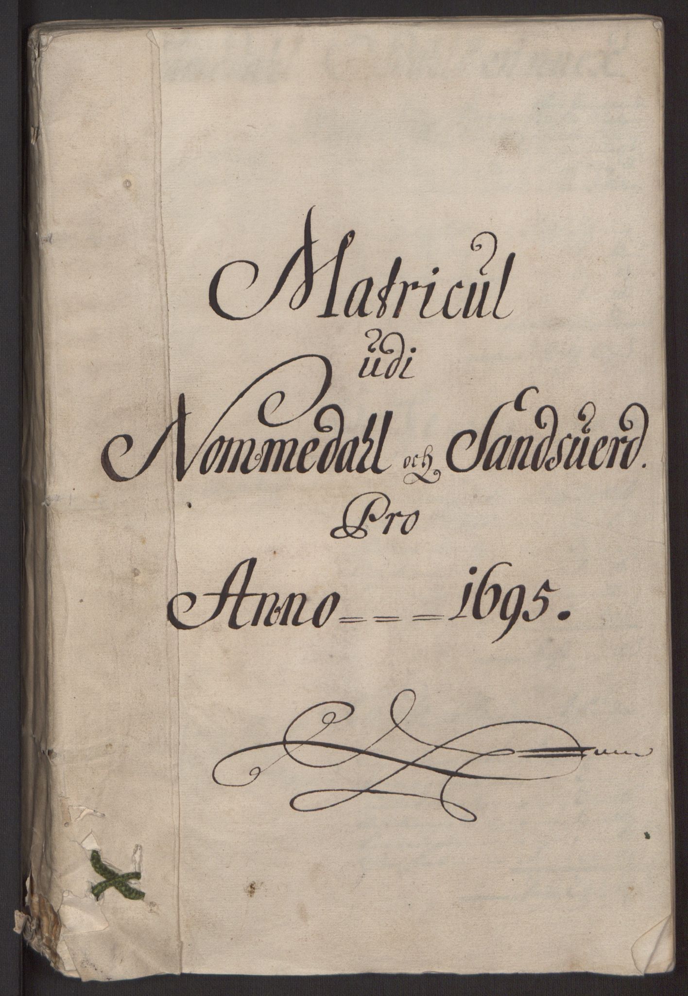 Rentekammeret inntil 1814, Reviderte regnskaper, Fogderegnskap, RA/EA-4092/R24/L1575: Fogderegnskap Numedal og Sandsvær, 1692-1695, s. 279