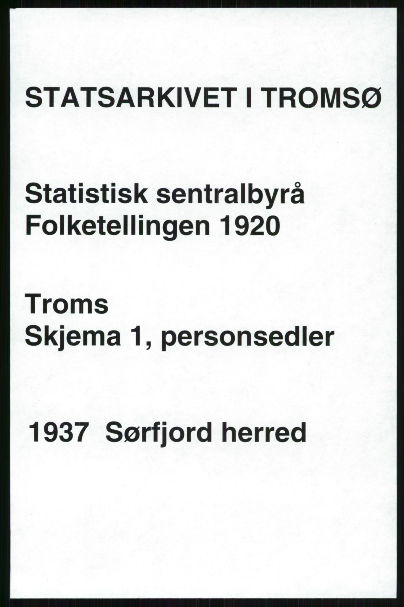 SATØ, Folketelling 1920 for 1937 Sørfjord herred, 1920, s. 459