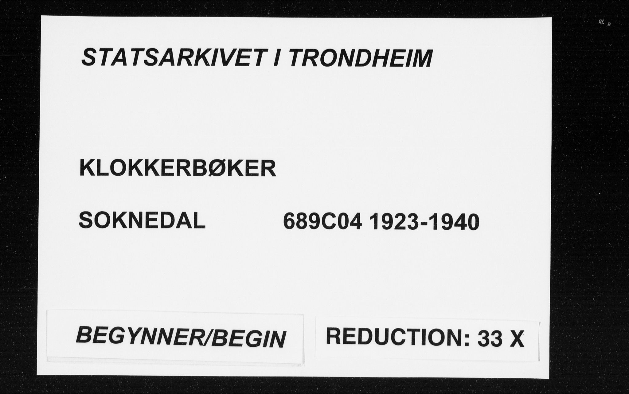 Ministerialprotokoller, klokkerbøker og fødselsregistre - Sør-Trøndelag, AV/SAT-A-1456/689/L1045: Klokkerbok nr. 689C04, 1923-1940