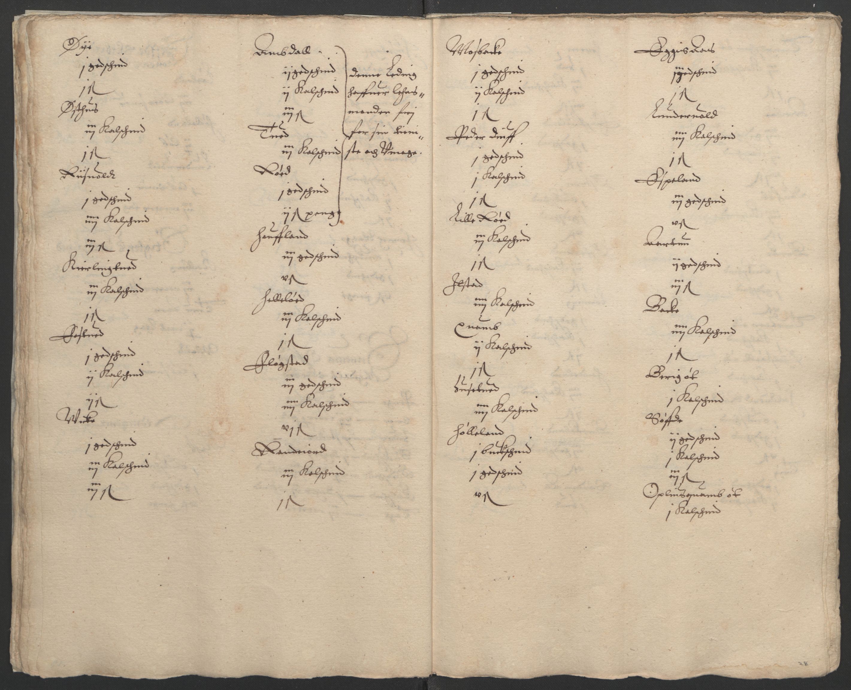 Stattholderembetet 1572-1771, RA/EA-2870/Ek/L0002/0003: Jordebøker til utlikning av garnisonsskatt 1624-1626: / Jordebøker for Stavanger len, 1624-1626, s. 30