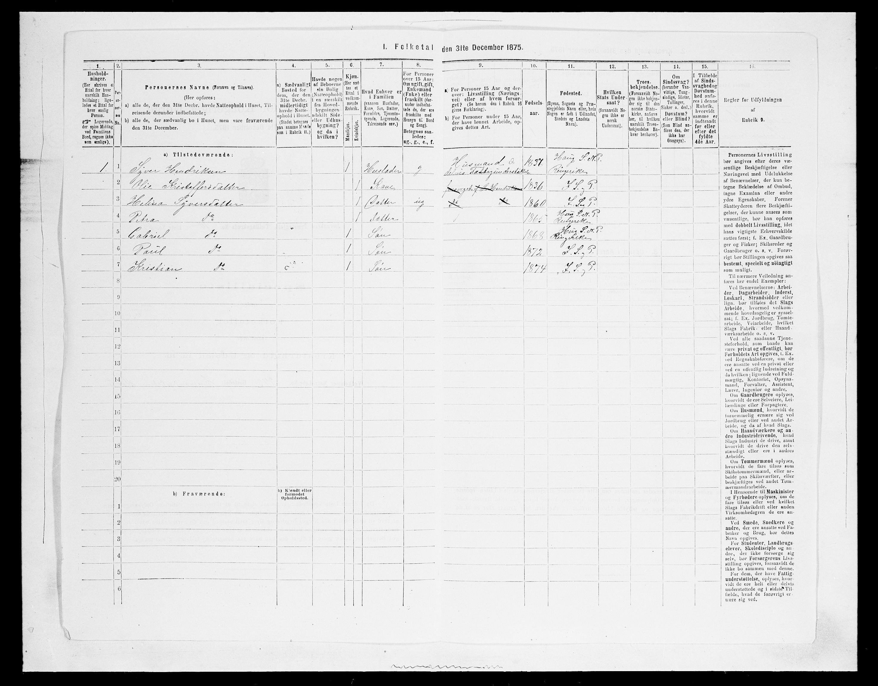 SAH, Folketelling 1875 for 0532P Jevnaker prestegjeld, 1875, s. 1836