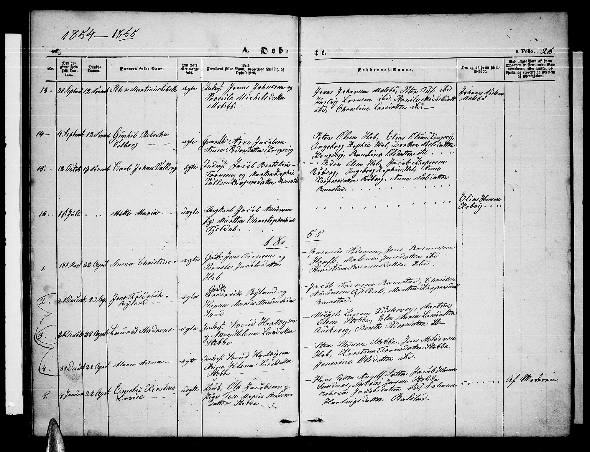 Ministerialprotokoller, klokkerbøker og fødselsregistre - Nordland, AV/SAT-A-1459/865/L0929: Klokkerbok nr. 865C01, 1840-1866, s. 26