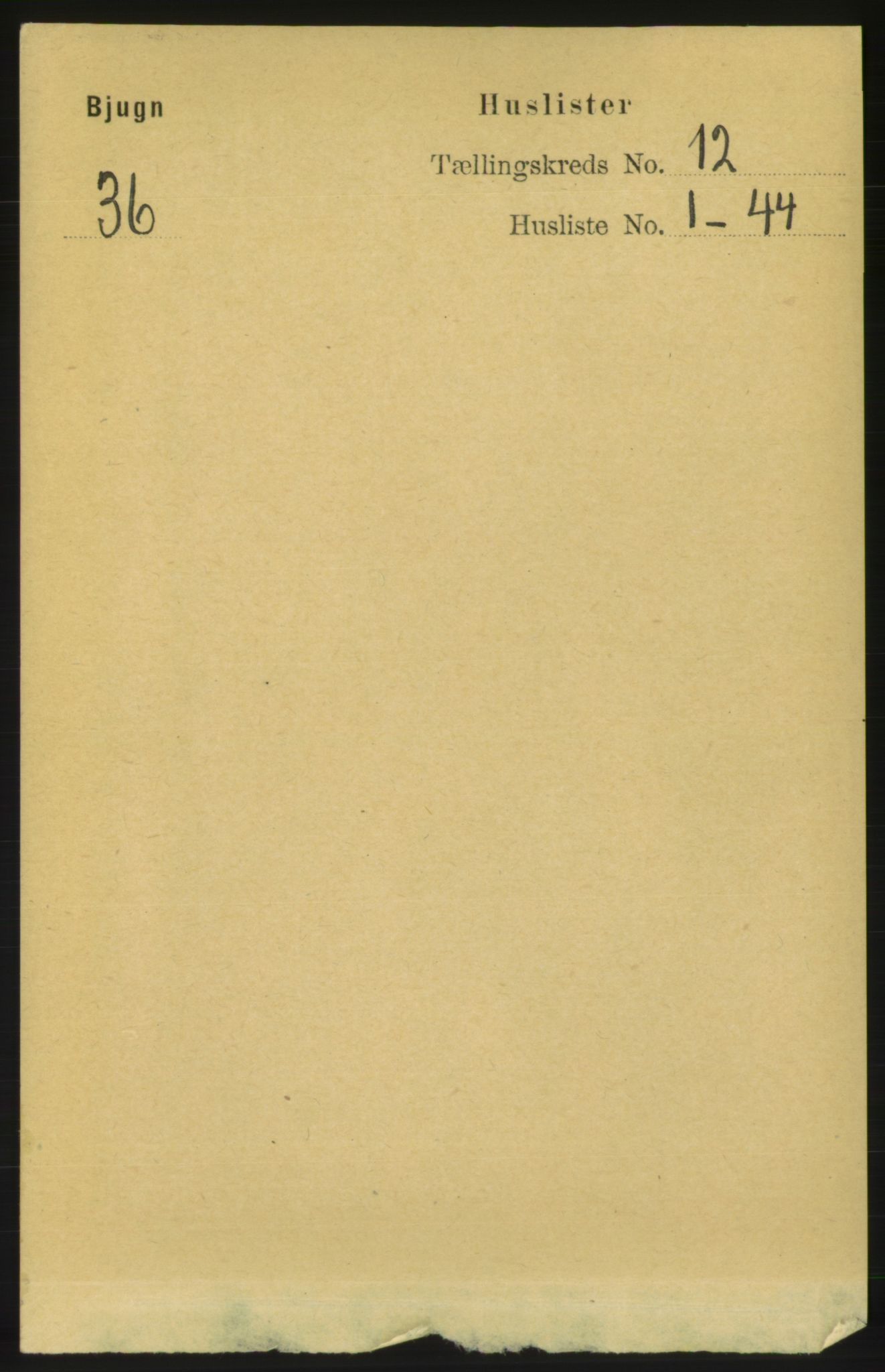 RA, Folketelling 1891 for 1627 Bjugn herred, 1891, s. 3442