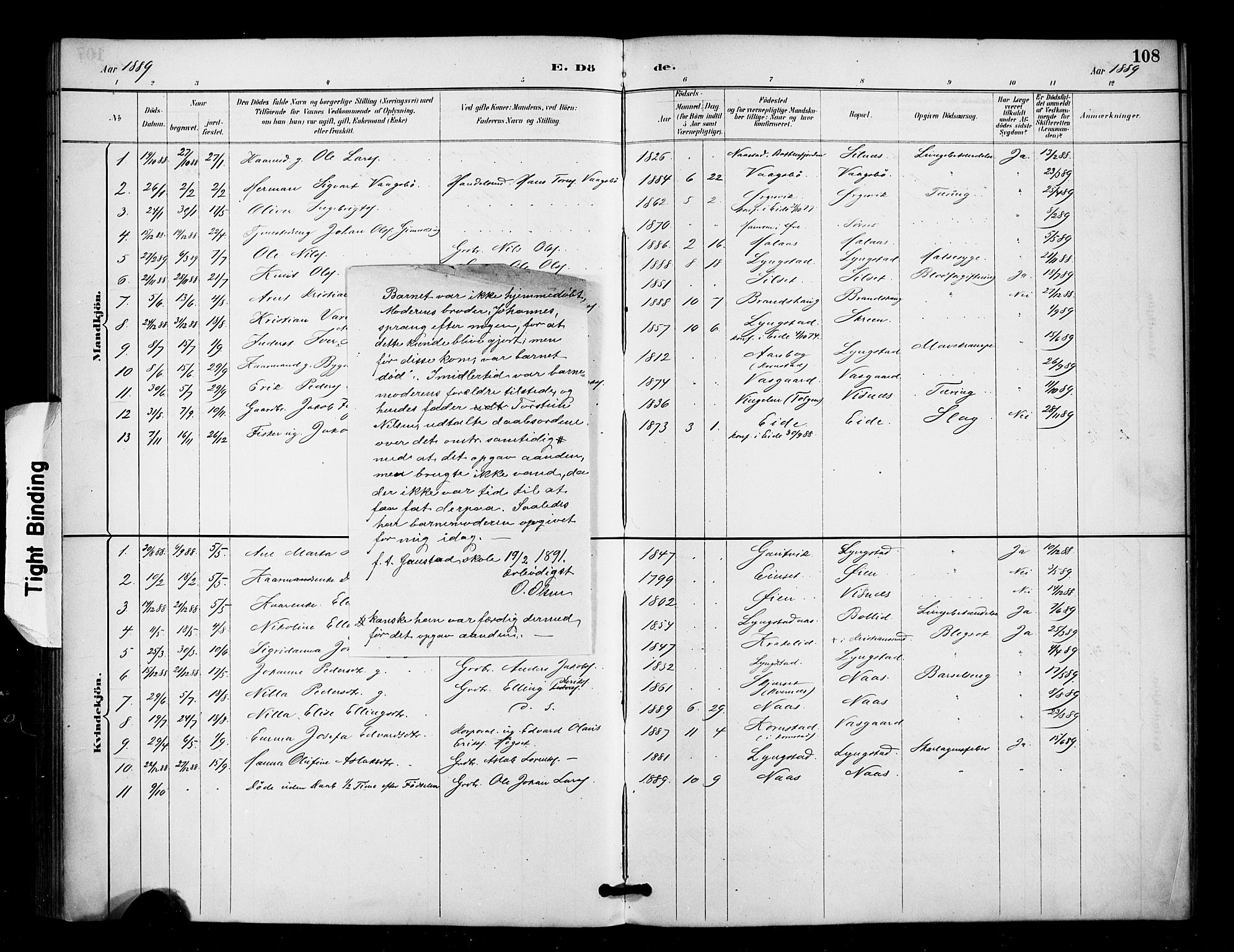 Ministerialprotokoller, klokkerbøker og fødselsregistre - Møre og Romsdal, AV/SAT-A-1454/571/L0836: Ministerialbok nr. 571A01, 1884-1899, s. 108