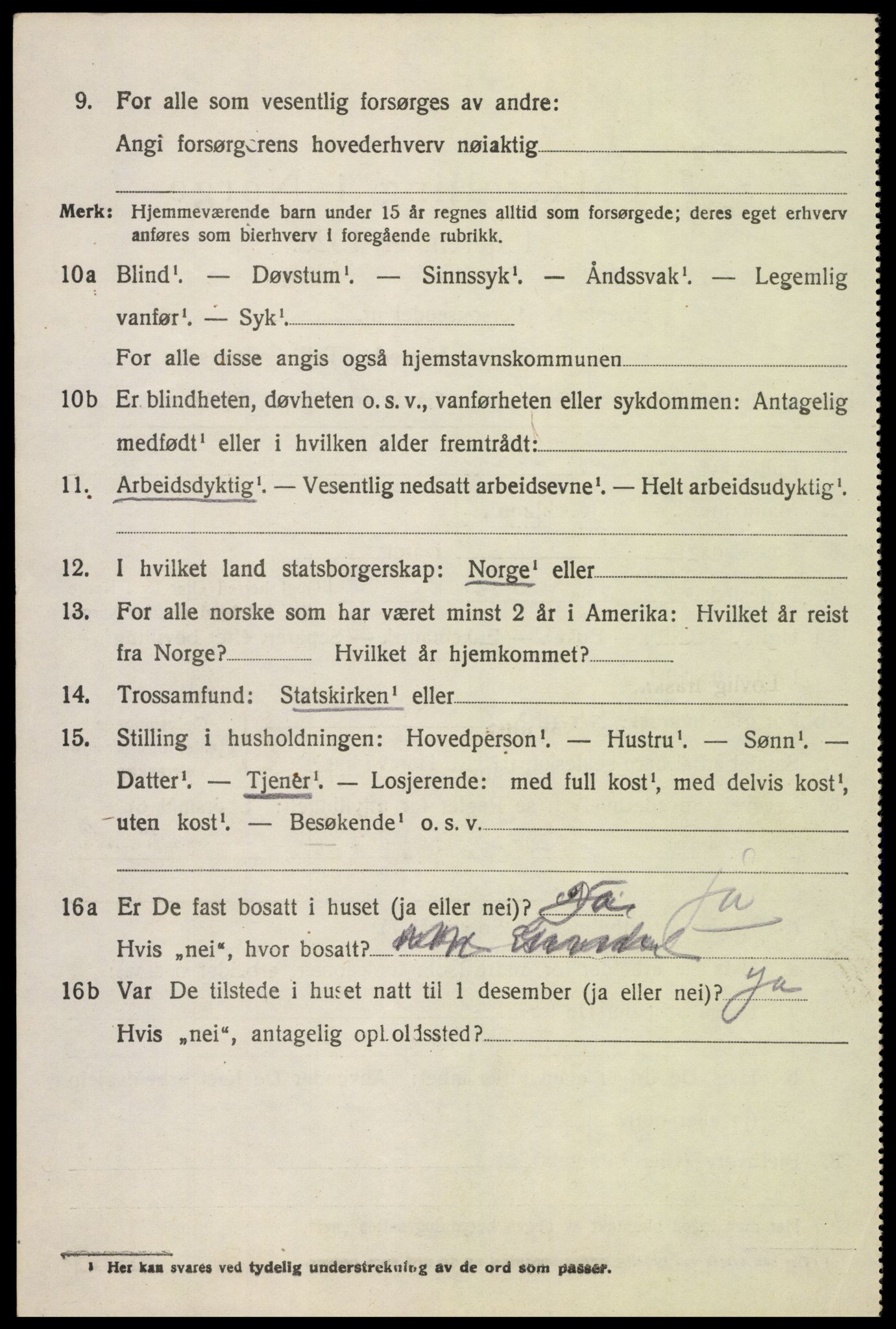 SAH, Folketelling 1920 for 0525 Biri herred, 1920, s. 2040