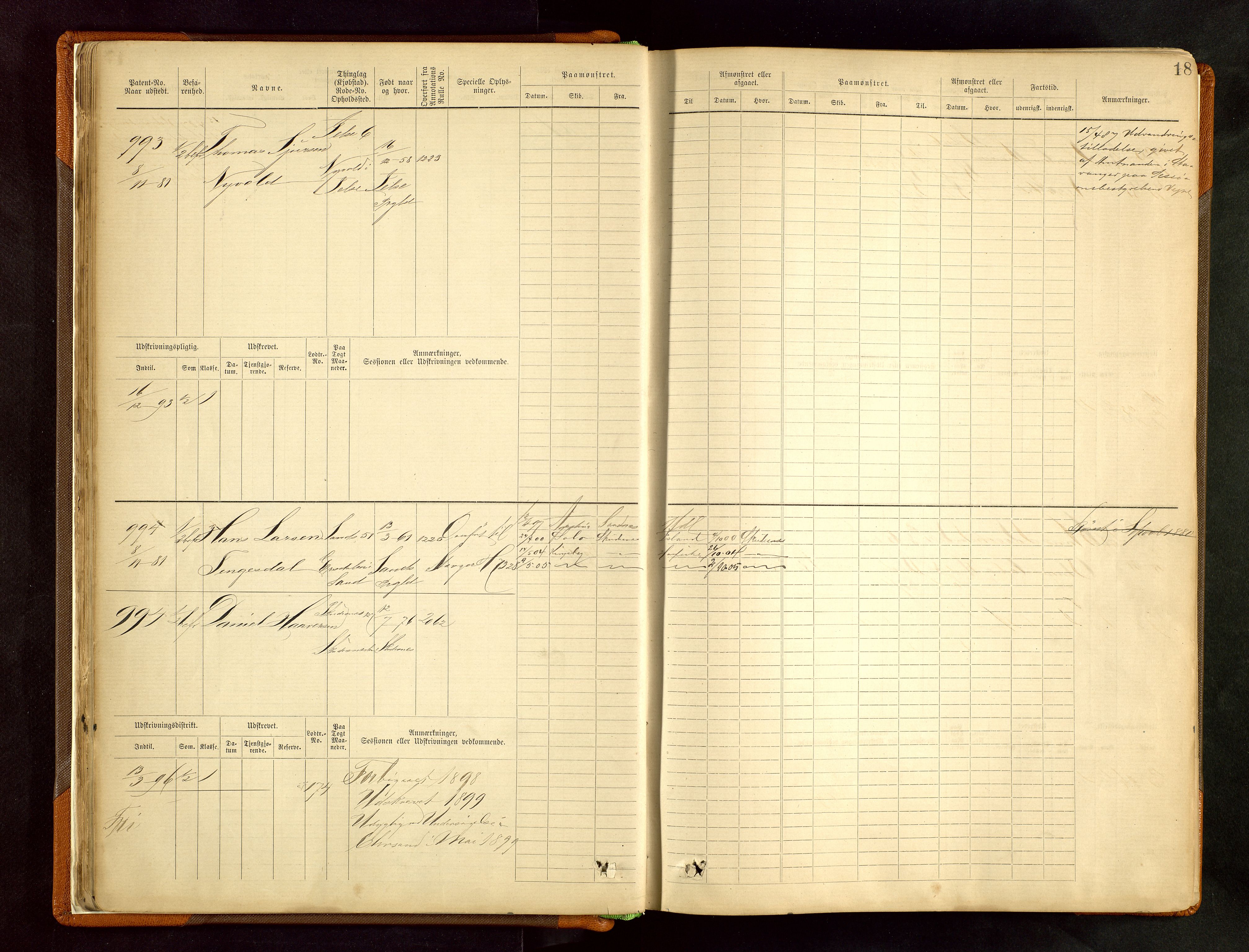 Haugesund sjømannskontor, AV/SAST-A-102007/F/Fb/Fbb/L0002: Sjøfartsrulle Skudenes kretsnr. 959-2439, 1860-1948, s. 18