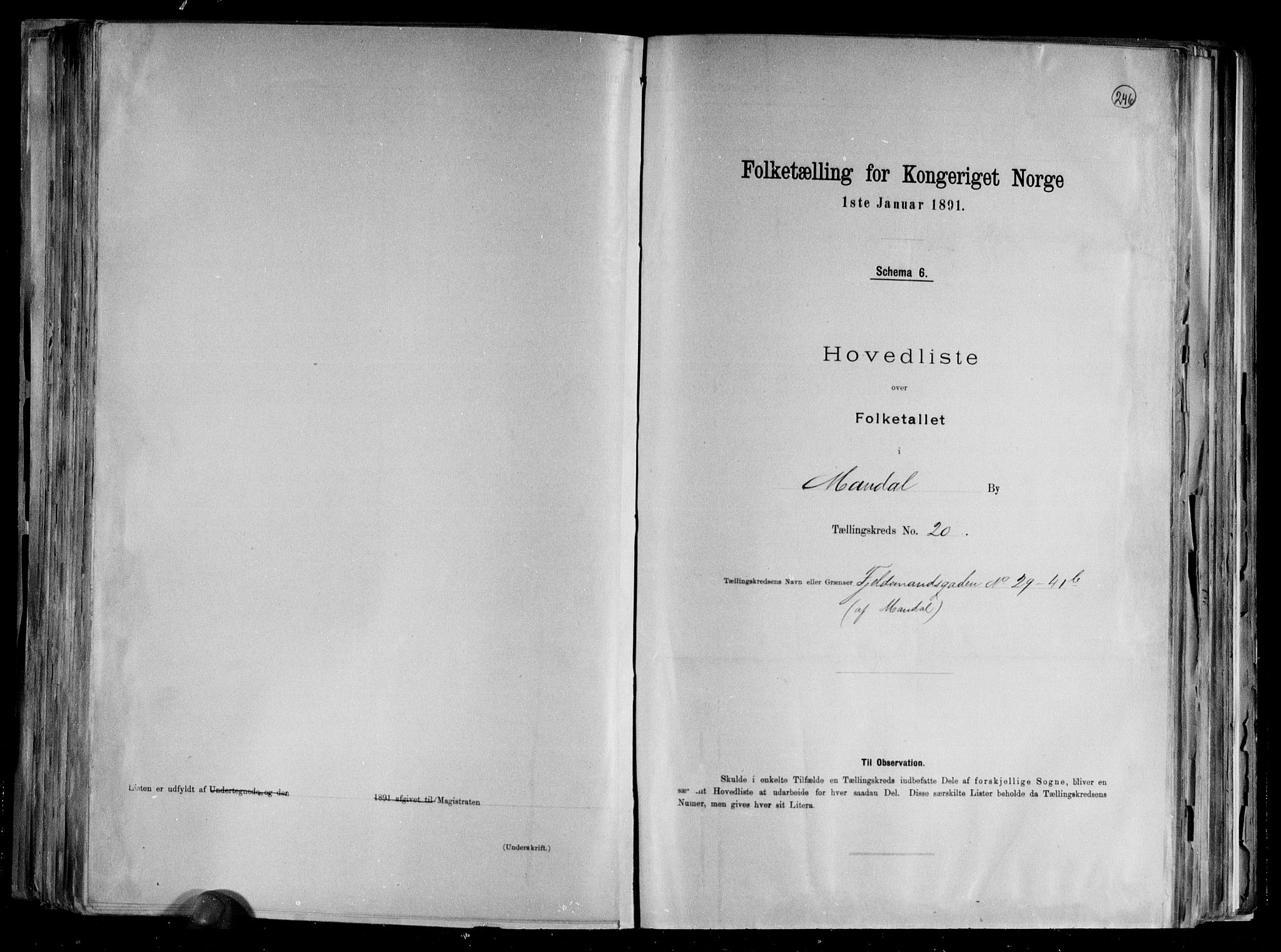 RA, Folketelling 1891 for 1002 Mandal ladested, 1891, s. 44