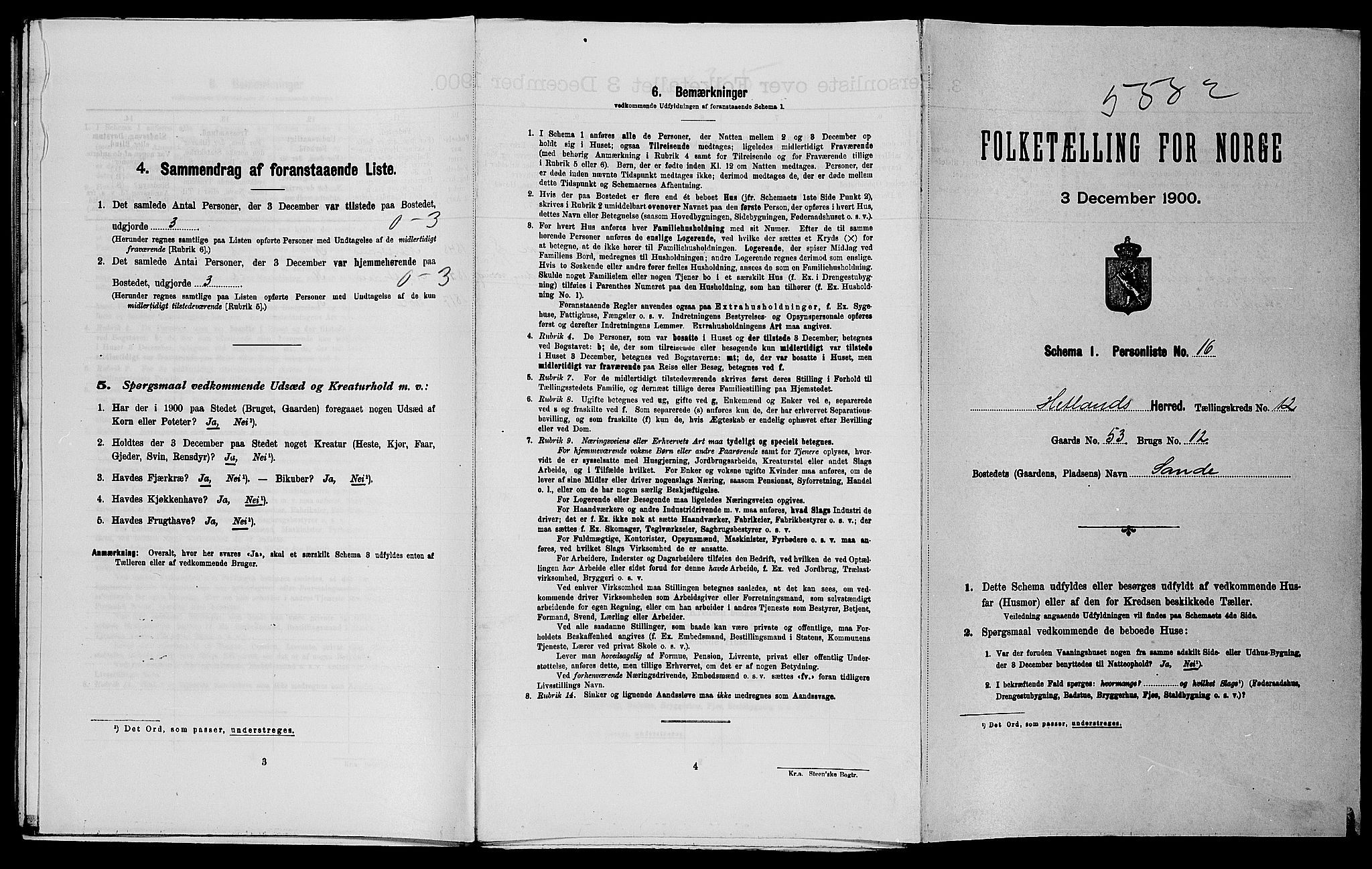 SAST, Folketelling 1900 for 1126 Hetland herred, 1900, s. 1787