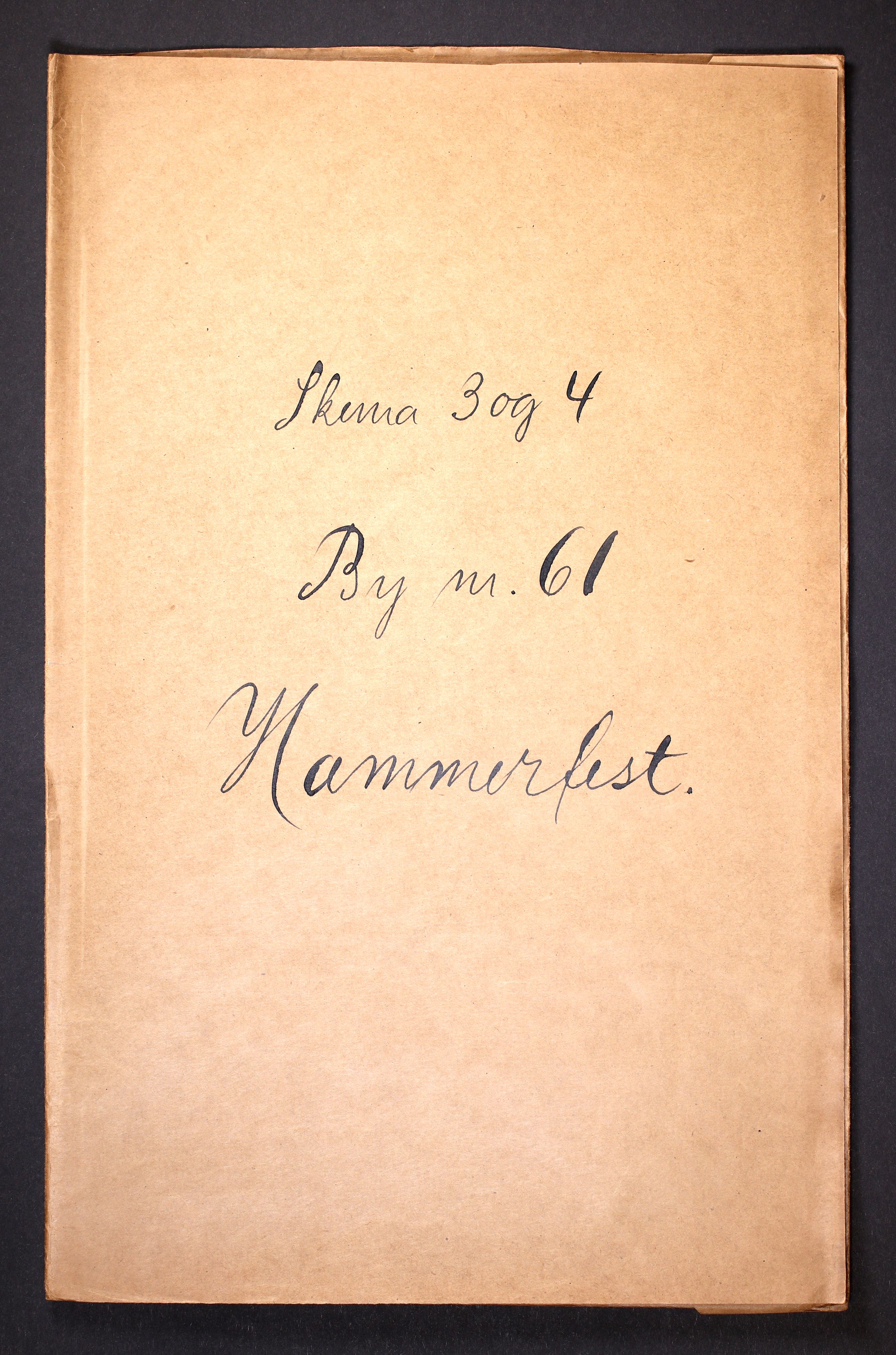 RA, Folketelling 1910 for 2001 Hammerfest kjøpstad, 1910, s. 1