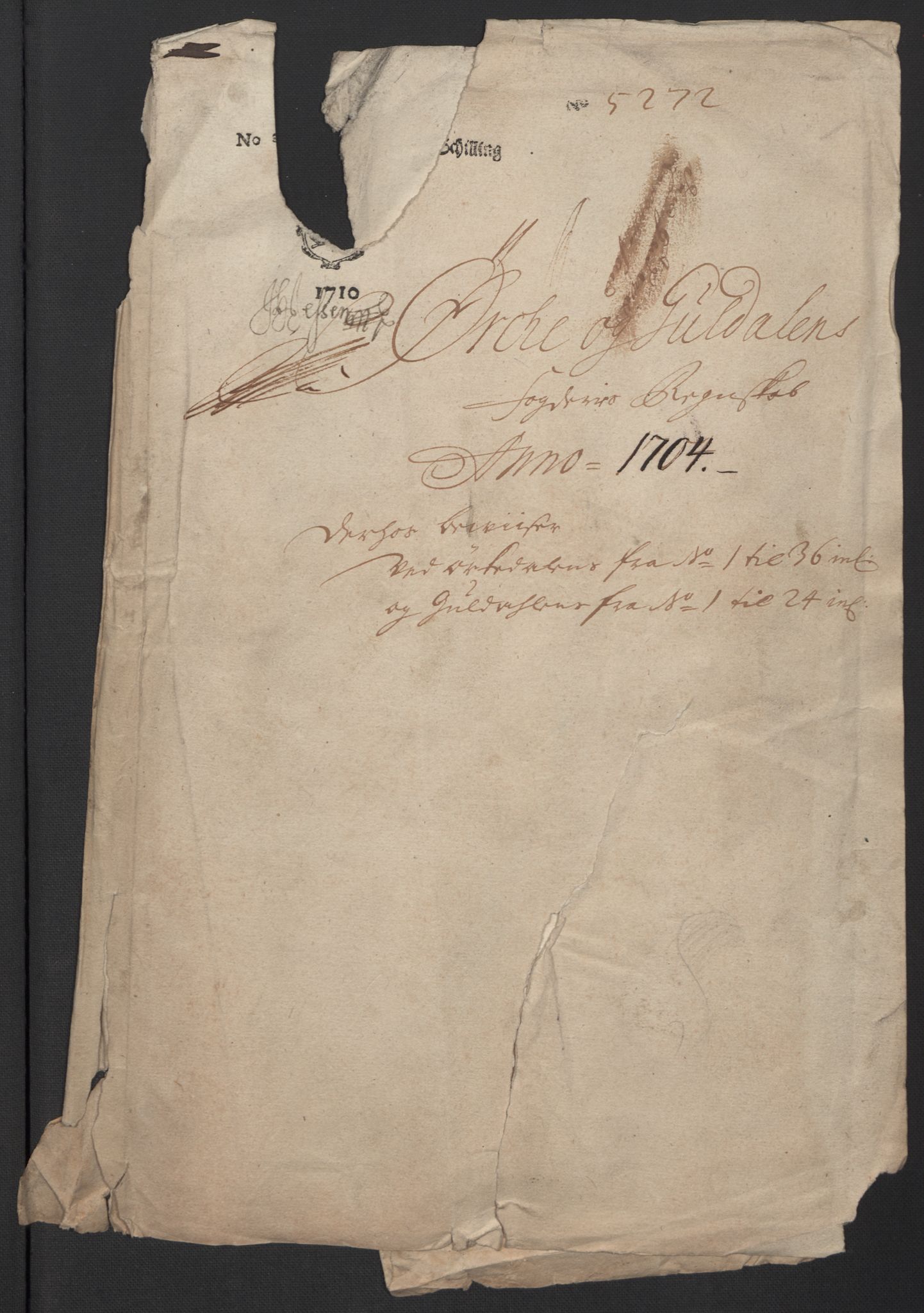 Rentekammeret inntil 1814, Reviderte regnskaper, Fogderegnskap, AV/RA-EA-4092/R60/L3954: Fogderegnskap Orkdal og Gauldal, 1704, s. 252