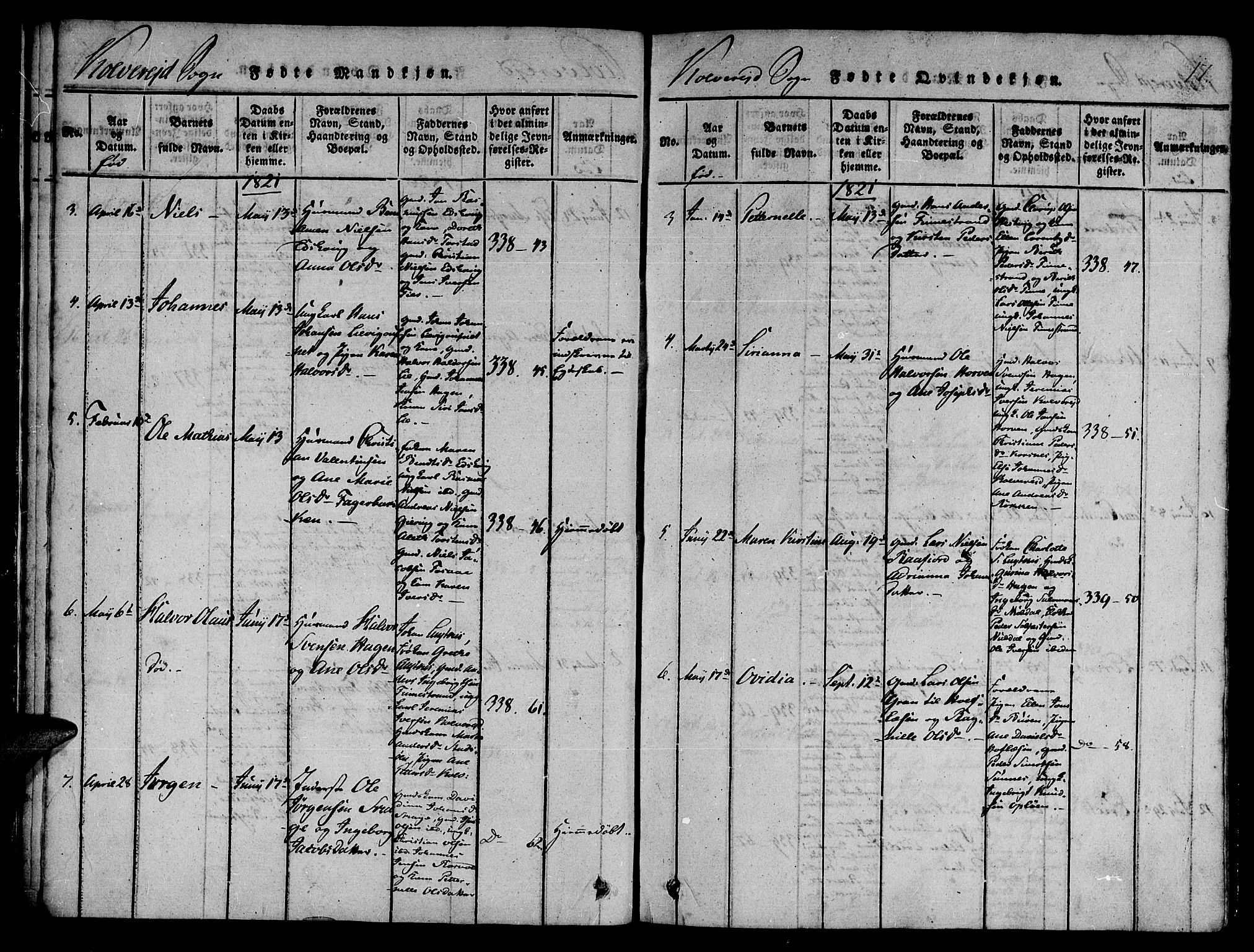 Ministerialprotokoller, klokkerbøker og fødselsregistre - Nord-Trøndelag, SAT/A-1458/780/L0636: Ministerialbok nr. 780A03 /1, 1815-1830, s. 17