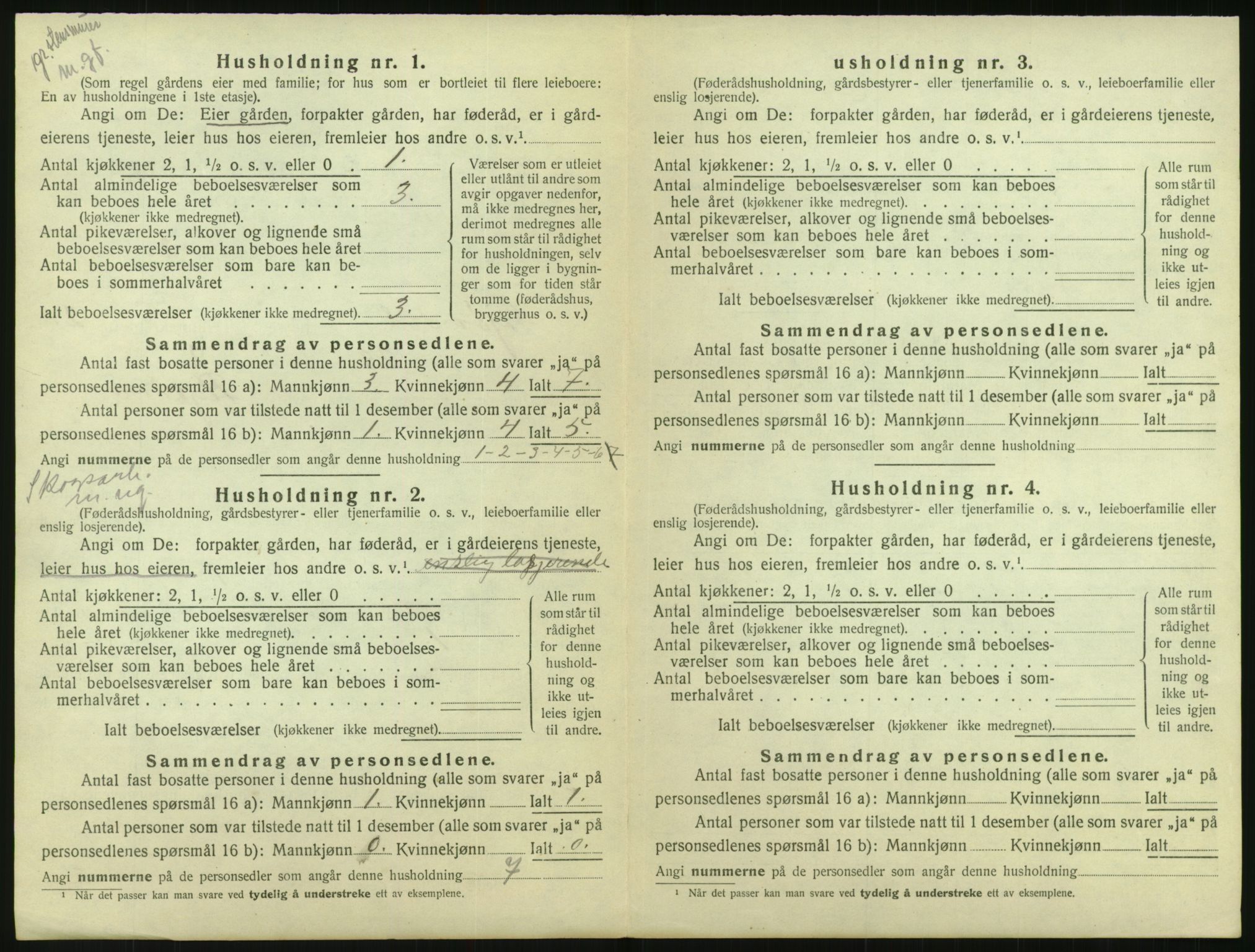 SAK, Folketelling 1920 for 0930 Gjøvdal herred, 1920, s. 127