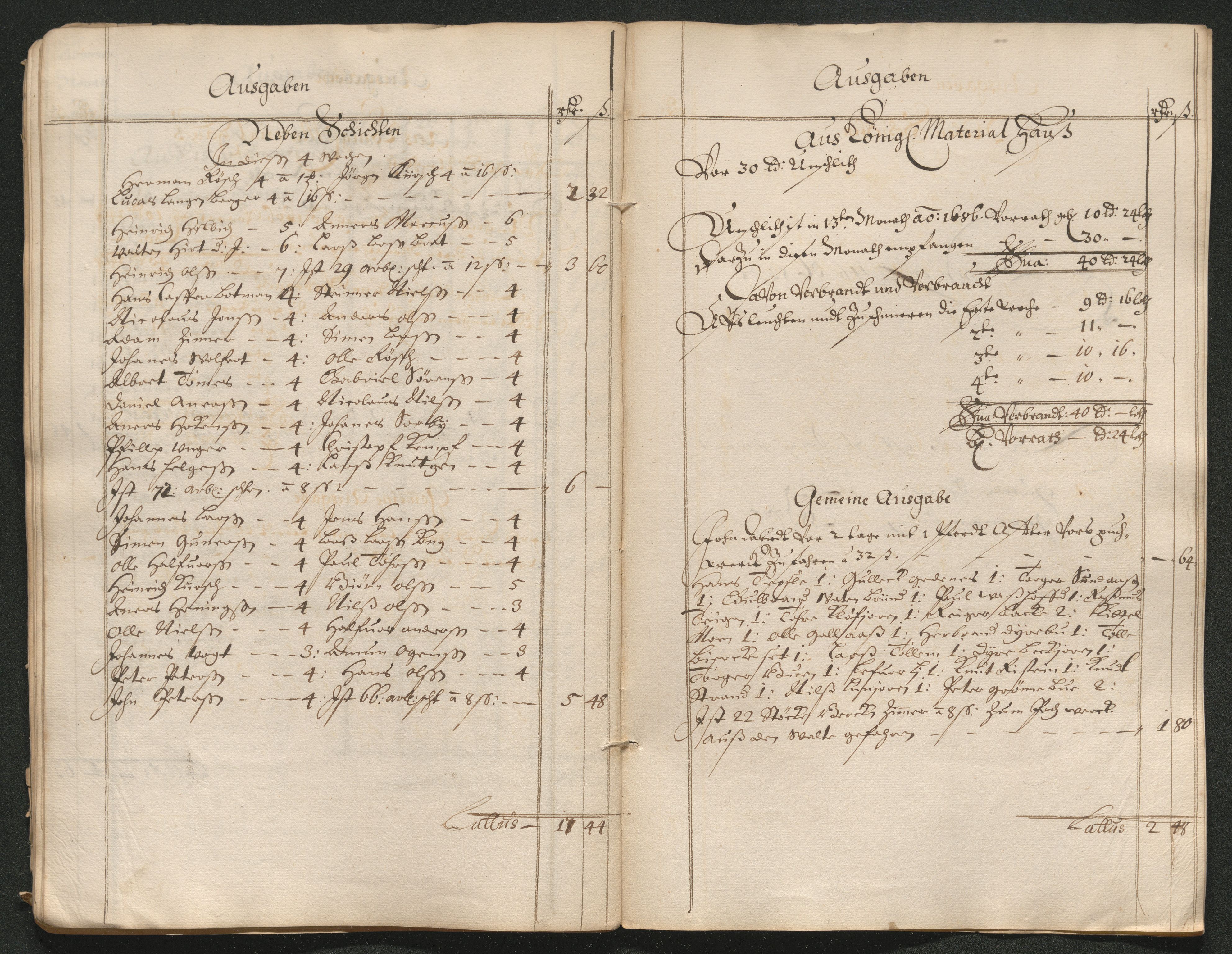 Kongsberg Sølvverk 1623-1816, AV/SAKO-EA-3135/001/D/Dc/Dcd/L0064: Utgiftsregnskap for gruver m.m. , 1687, s. 46