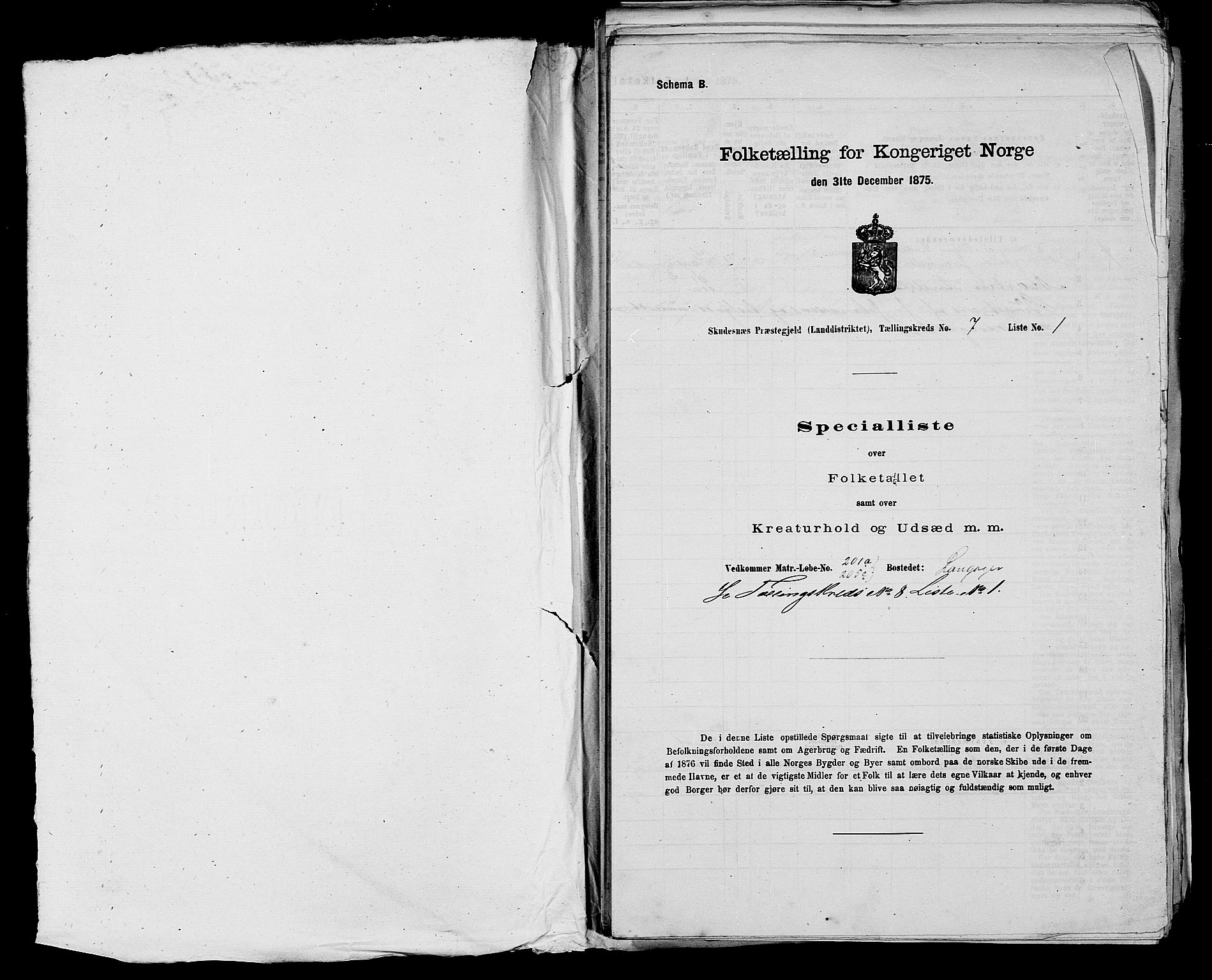 SAST, Folketelling 1875 for 1150L Skudenes prestegjeld, Falnes sokn, Åkra sokn og Ferkingstad sokn, 1875, s. 918