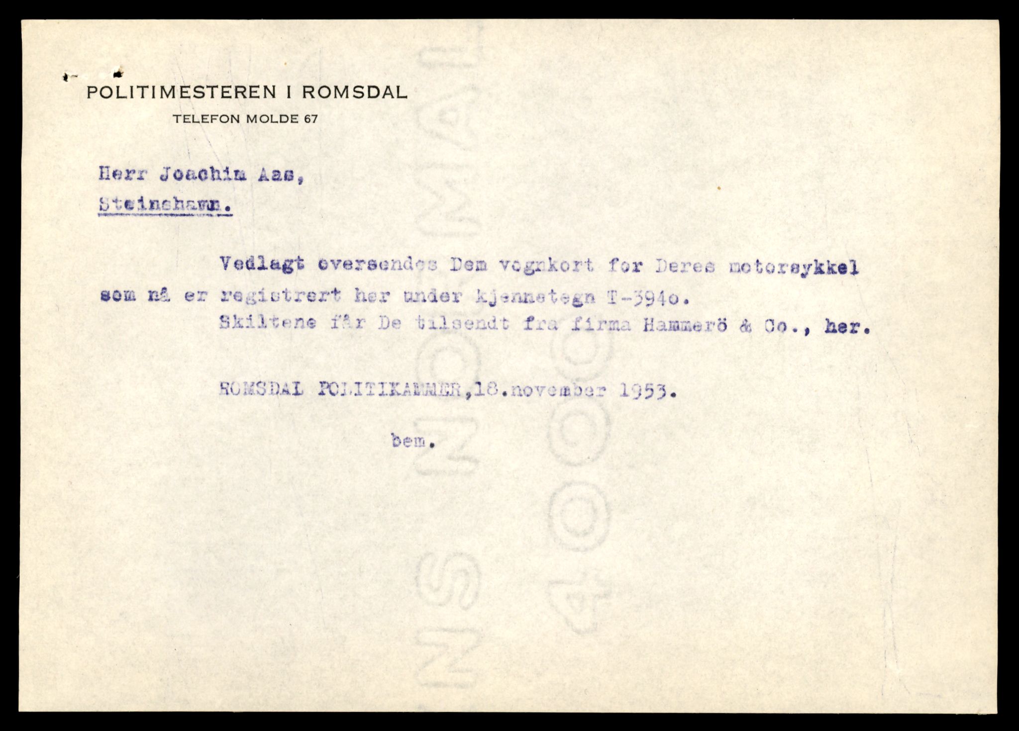 Møre og Romsdal vegkontor - Ålesund trafikkstasjon, AV/SAT-A-4099/F/Fe/L0041: Registreringskort for kjøretøy T 13710 - T 13905, 1927-1998, s. 2613