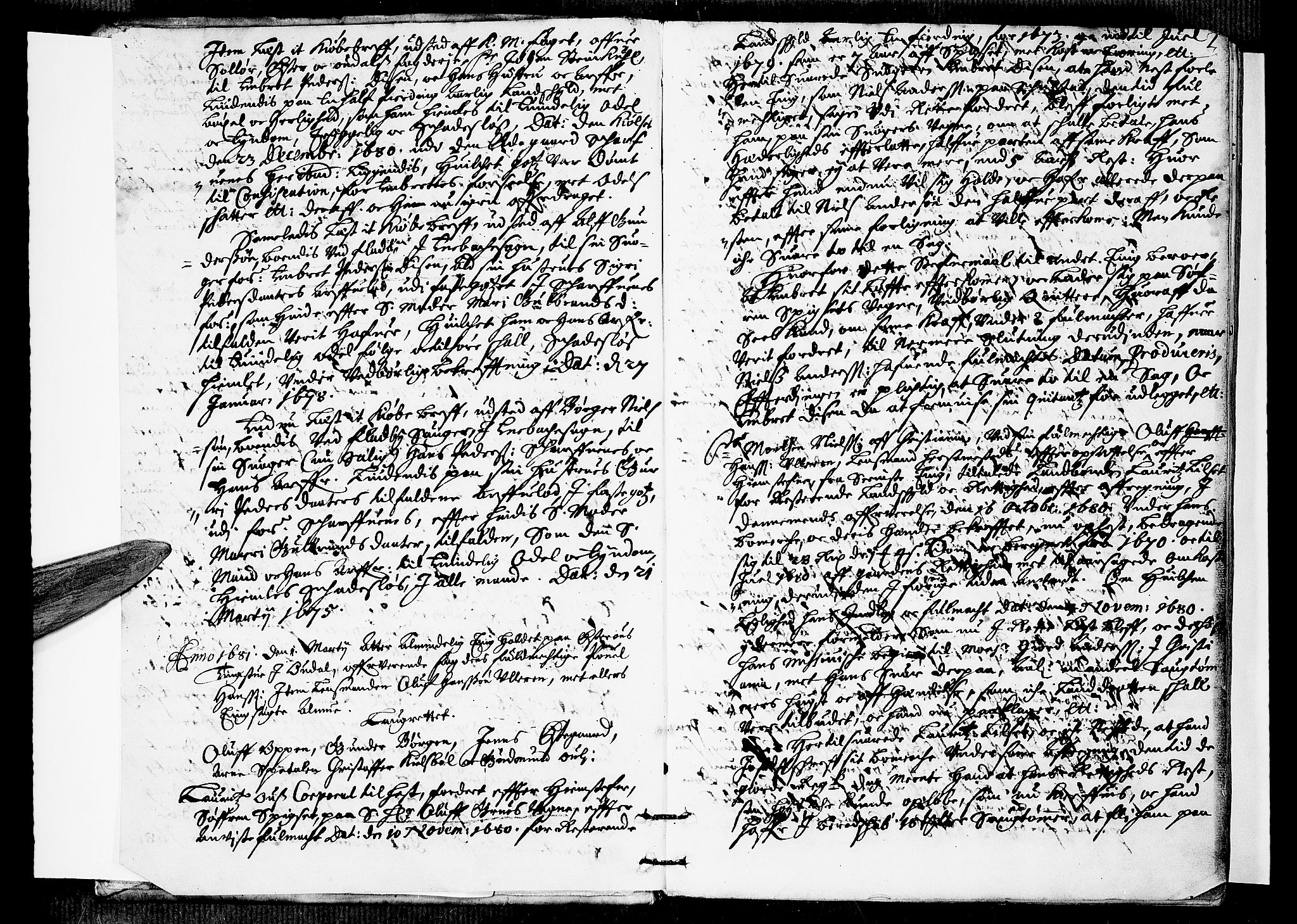 Øvre Romerike sorenskriveri, SAO/A-10649/F/Fb/L0021: Tingbok 21, 1681, s. 1b-2a