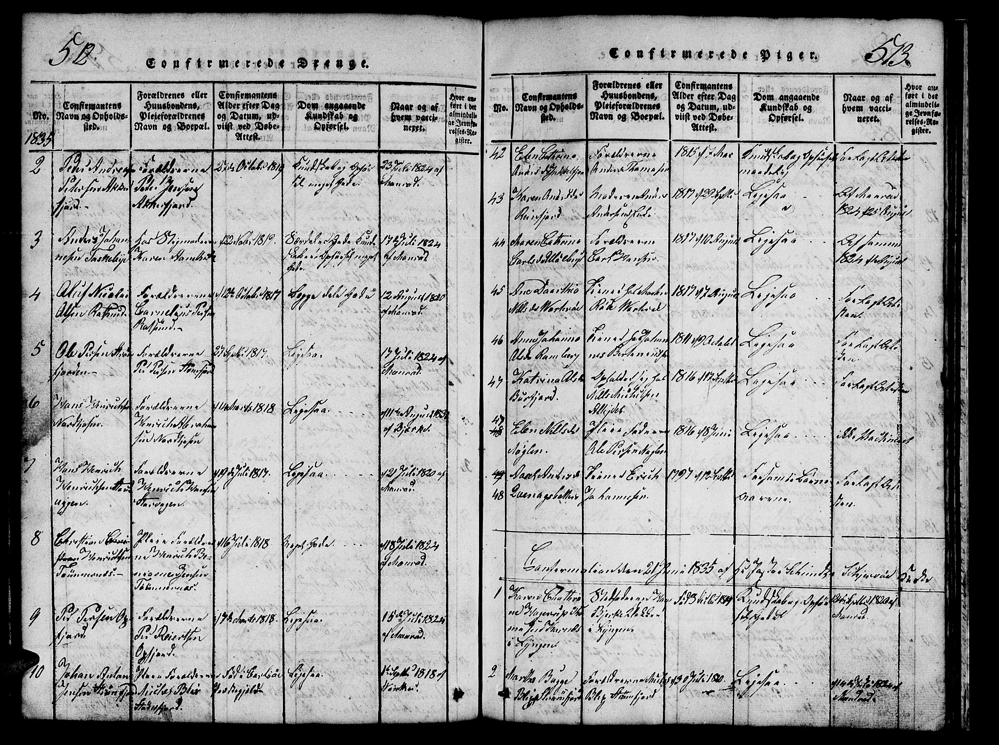 Skjervøy sokneprestkontor, AV/SATØ-S-1300/H/Ha/Hab/L0001klokker: Klokkerbok nr. 1, 1825-1838, s. 512-513