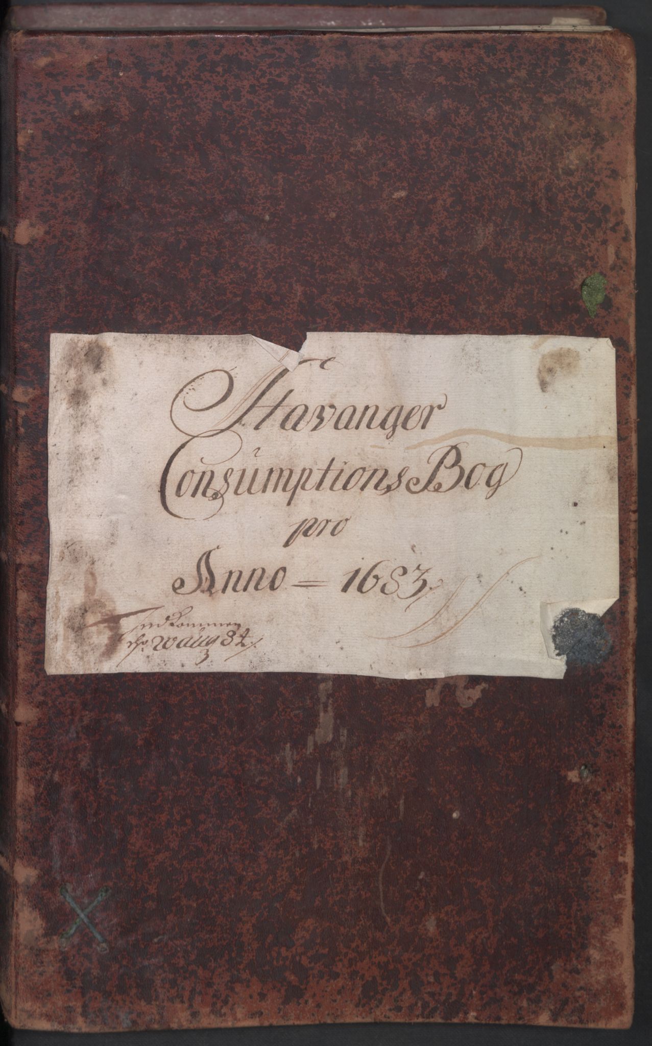 Rentekammeret inntil 1814, Reviderte regnskaper, Byregnskaper, AV/RA-EA-4066/R/Ro/L0330: [O24] Konsumpsjonsregnskap, 1683, s. 1