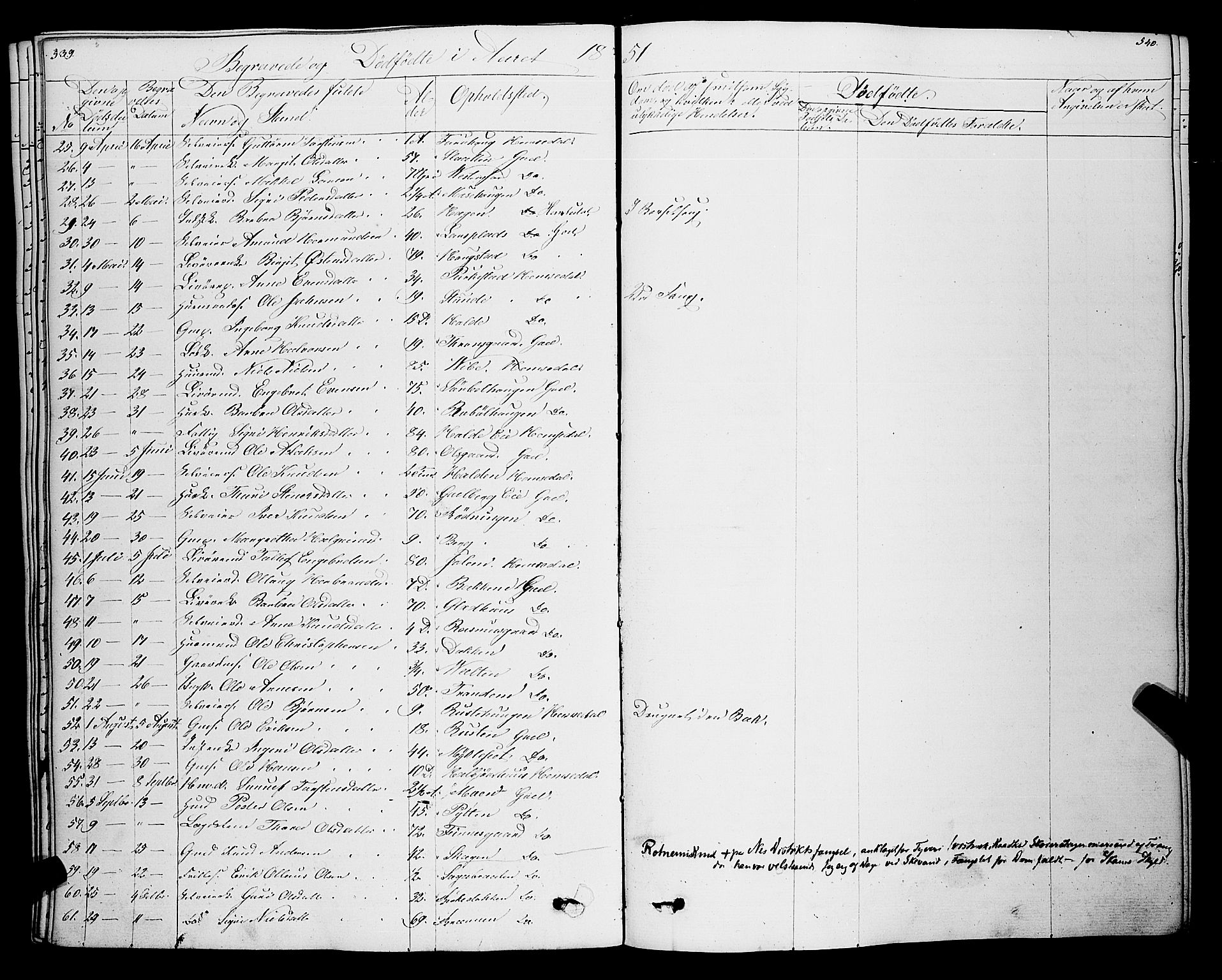 Gol kirkebøker, AV/SAKO-A-226/F/Fa/L0002: Ministerialbok nr. I 2, 1837-1863, s. 539-540