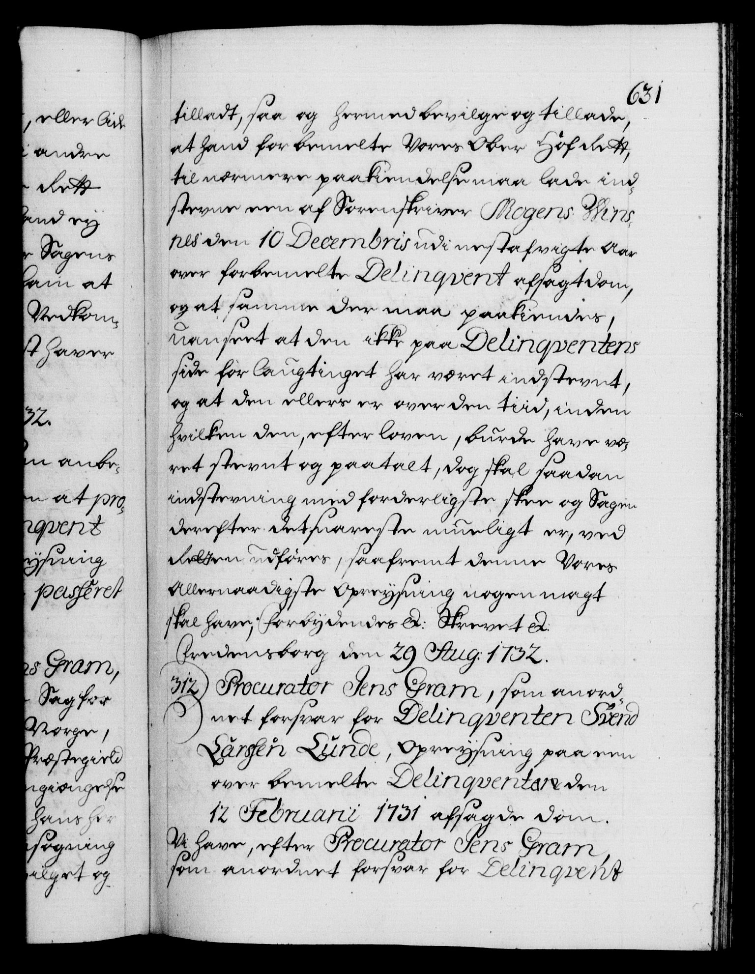 Danske Kanselli 1572-1799, AV/RA-EA-3023/F/Fc/Fca/Fcaa/L0027: Norske registre, 1730-1732, s. 631a