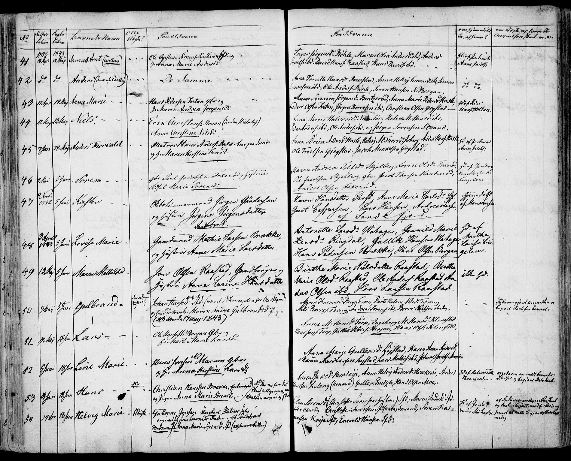 Sandar kirkebøker, AV/SAKO-A-243/F/Fa/L0005: Ministerialbok nr. 5, 1832-1847, s. 246-247