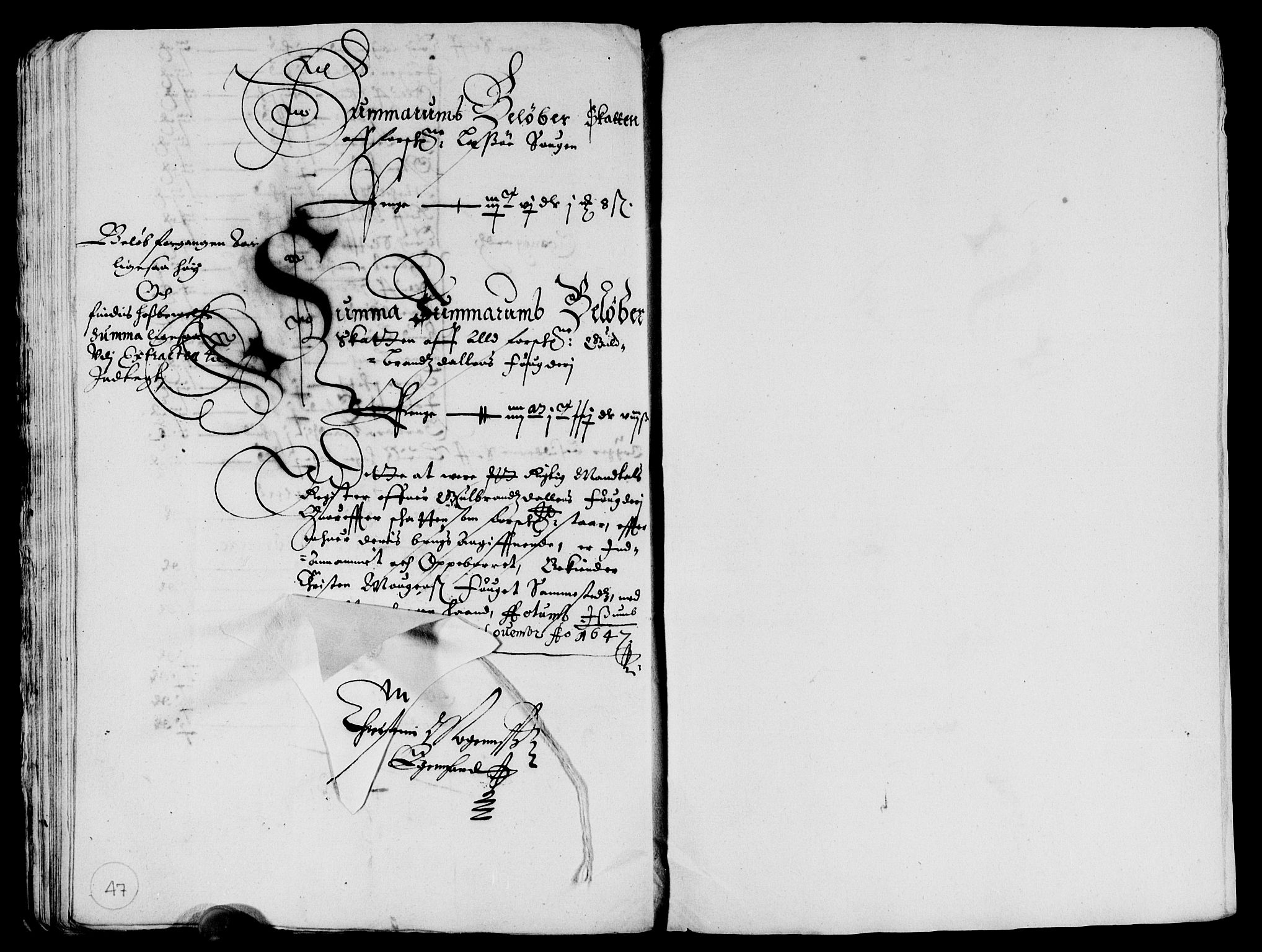 Rentekammeret inntil 1814, Reviderte regnskaper, Lensregnskaper, AV/RA-EA-5023/R/Rb/Rba/L0192: Akershus len, 1647