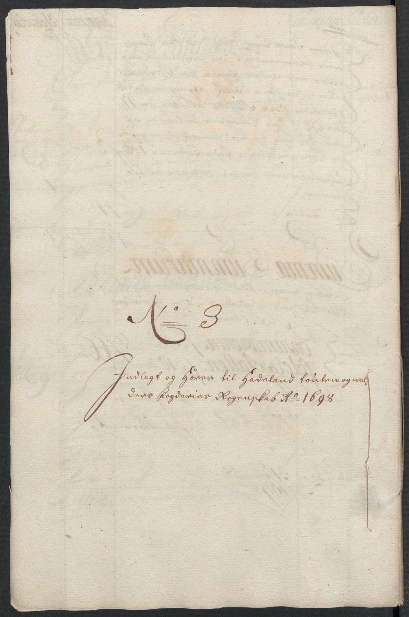 Rentekammeret inntil 1814, Reviderte regnskaper, Fogderegnskap, RA/EA-4092/R18/L1296: Fogderegnskap Hadeland, Toten og Valdres, 1698, s. 167