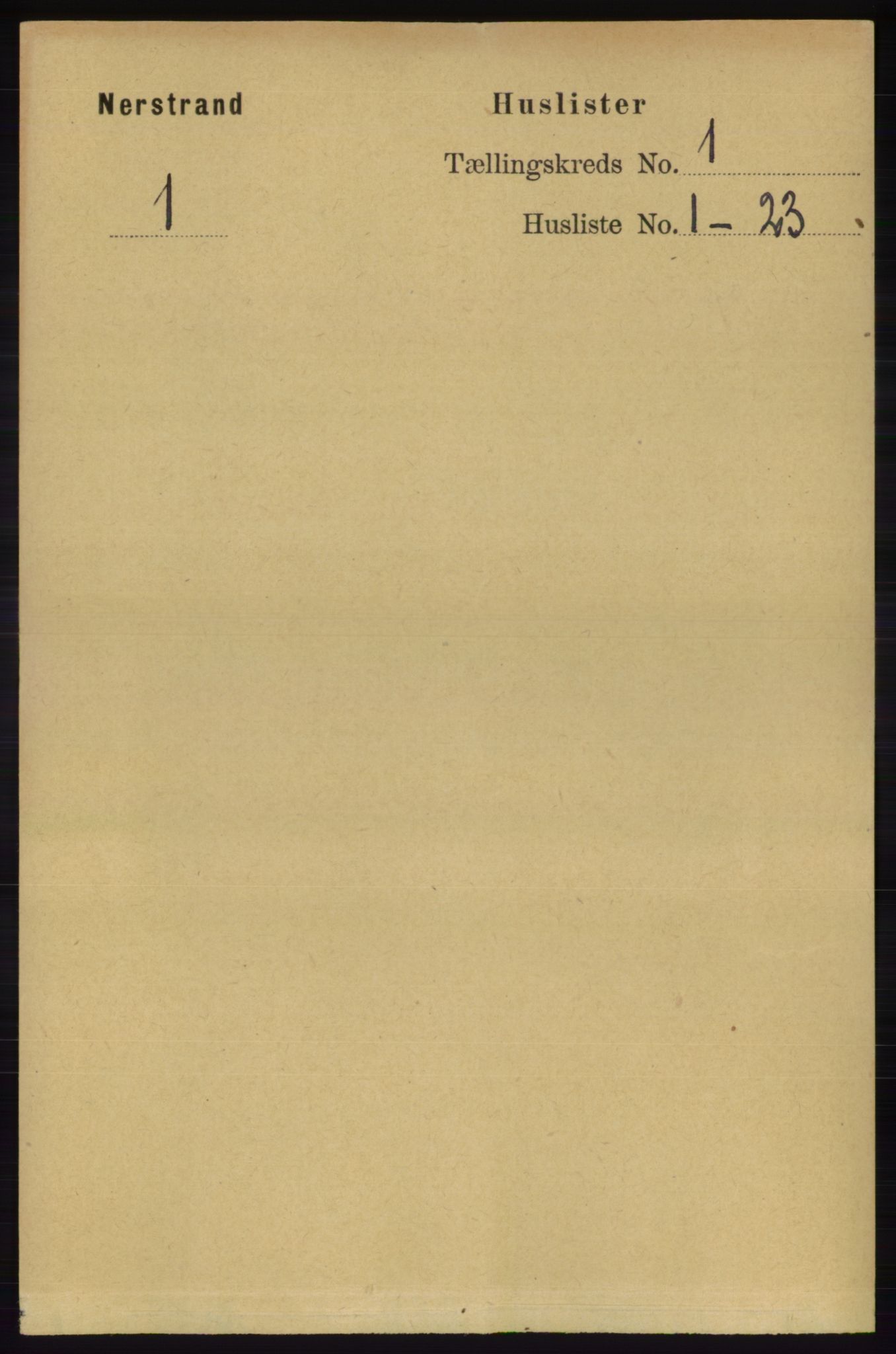 RA, Folketelling 1891 for 1139 Nedstrand herred, 1891, s. 26