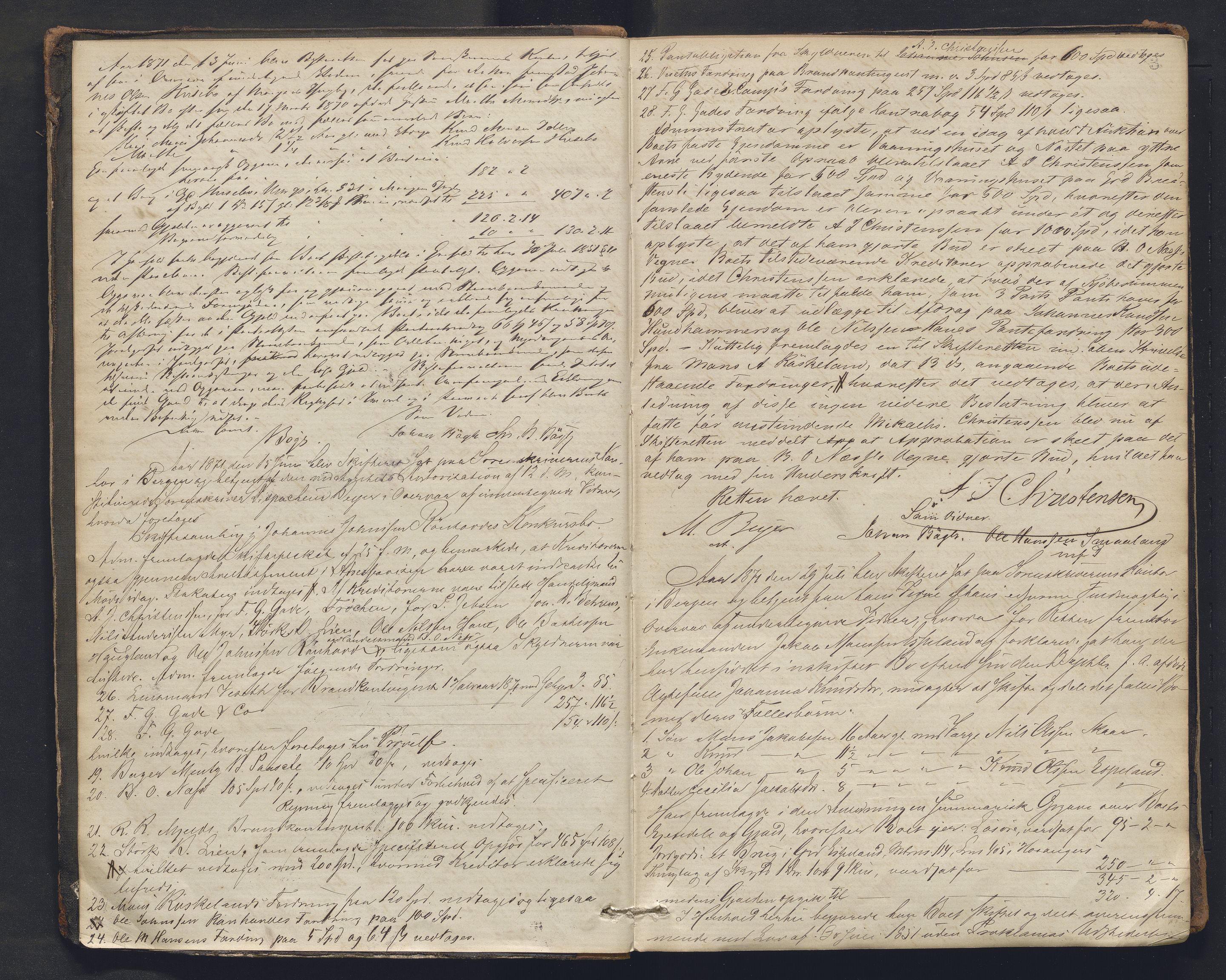 Nordhordland sorenskrivar, AV/SAB-A-2901/1/H/Hc/L0002: Skifteforhandlingsprotokollar, 1871-1878, s. 3